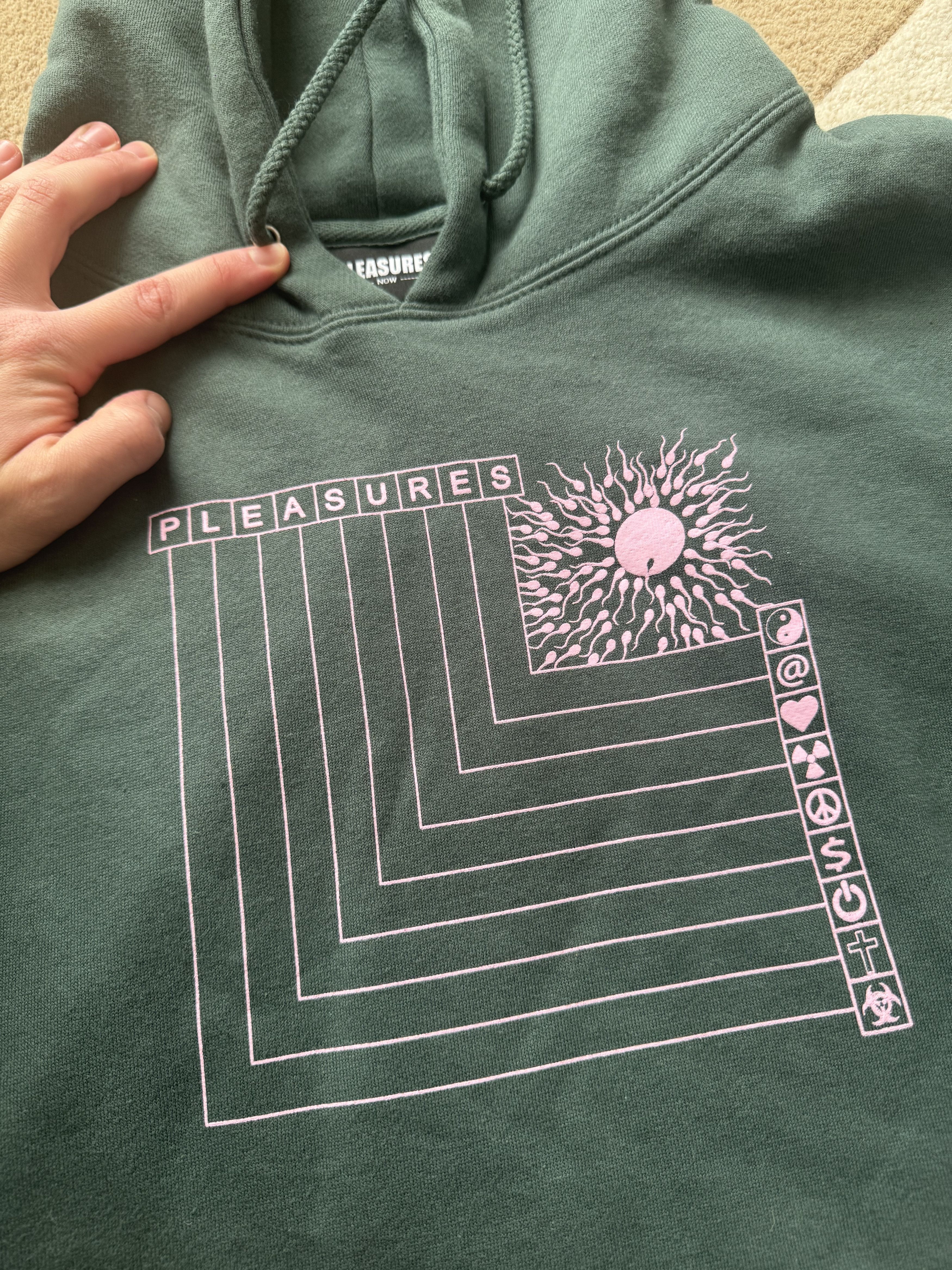 Pleasures Pleasures Fertile Hoodie Alpine Green Size US L / EU 52-54 / 3 - 2 Thumbnail