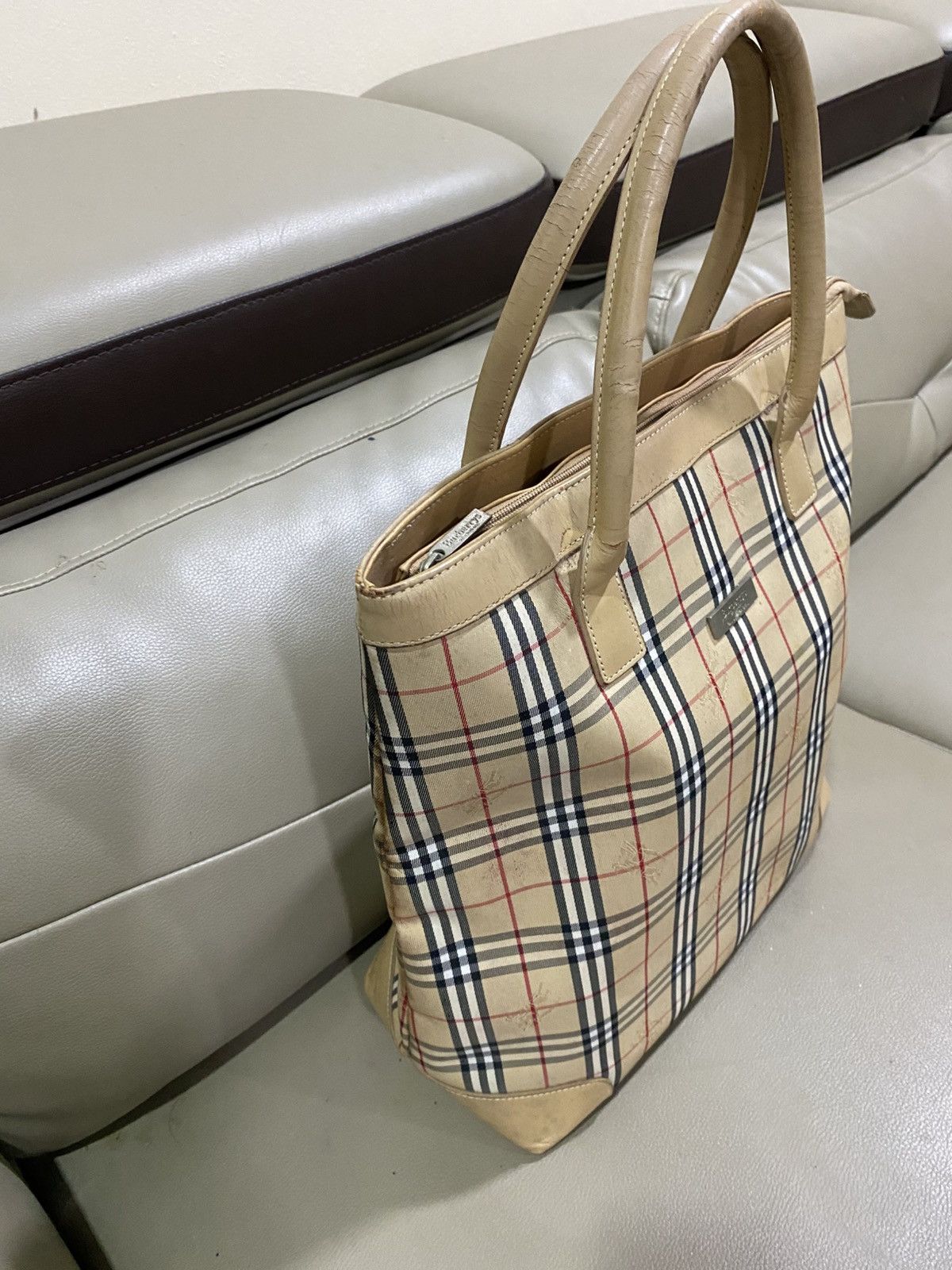 Burberry Authentic Vintage Burberry’s Nova Check Tote Bag Size ONE SIZE - 3 Thumbnail