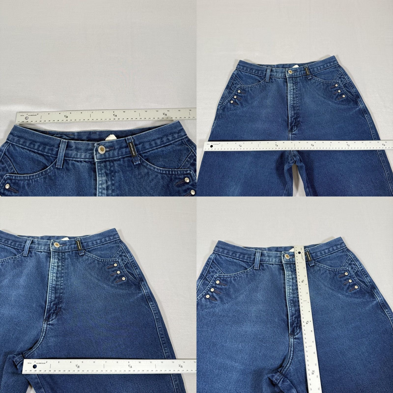 Vintage VINTAGE Rockies Jeans Womens 15 Blue Bare Back Slim Fit Denim Pants 90s Size 36" / US 14 / IT 50 - 8 Thumbnail