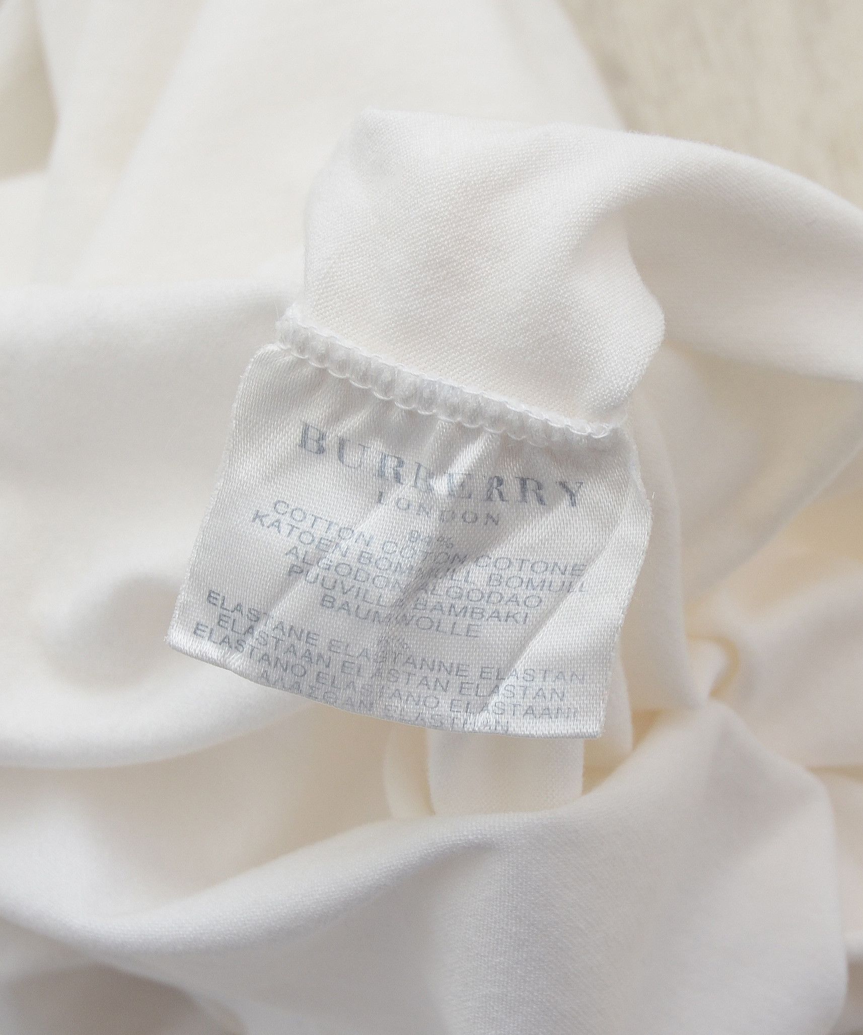Burberry × Vintage Vintage Womens Burberry Golf Logo White Polo Shirt Size M / US 6-8 / IT 42-44 - 9 Thumbnail