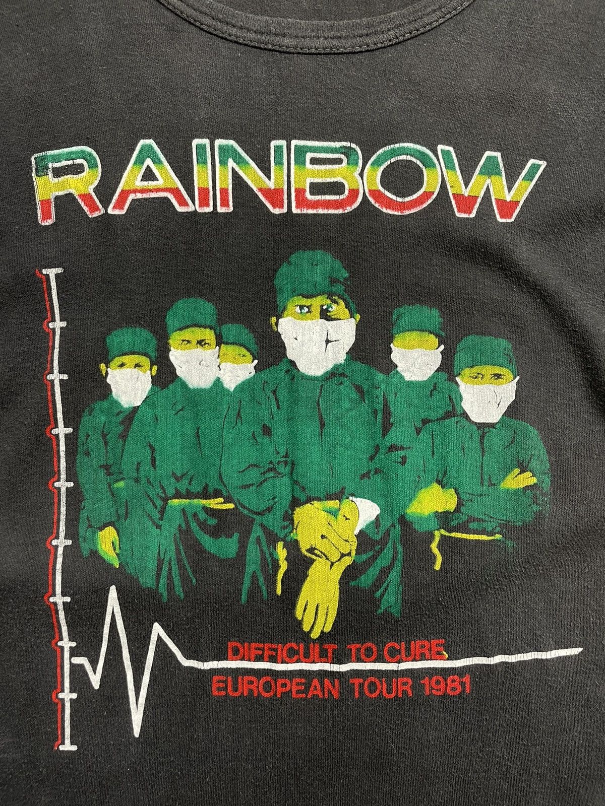 Band Tees × Vintage Rainbow 1981 RARE Vintage T-shirt Size US S / EU 44-46 / 1 - 3 Thumbnail
