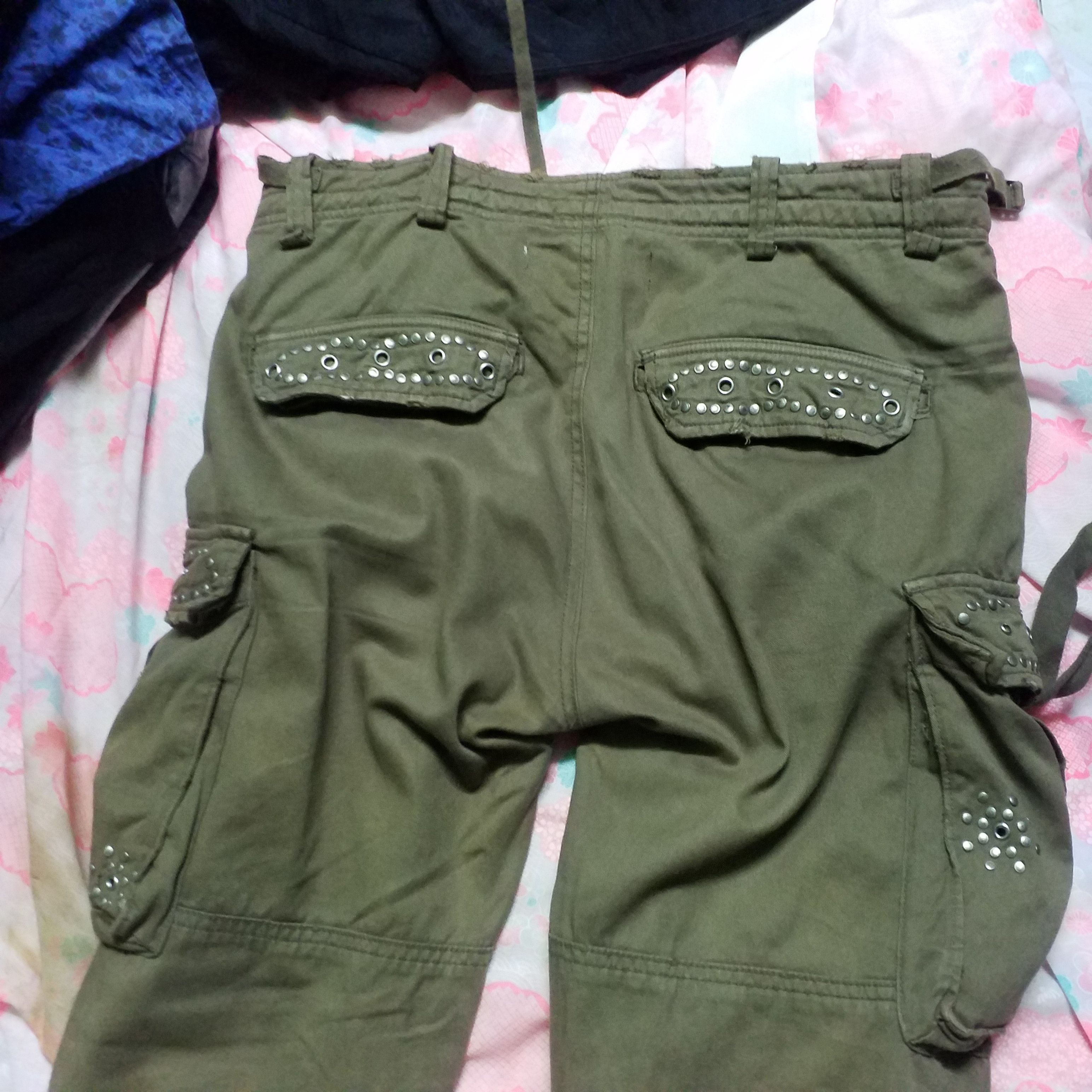 Other ASYMETRIC CARGO PANT BONDAGE PUNK STREETWEAR SIZE M Size 34" / US 12 / IT 48 - 7 Thumbnail