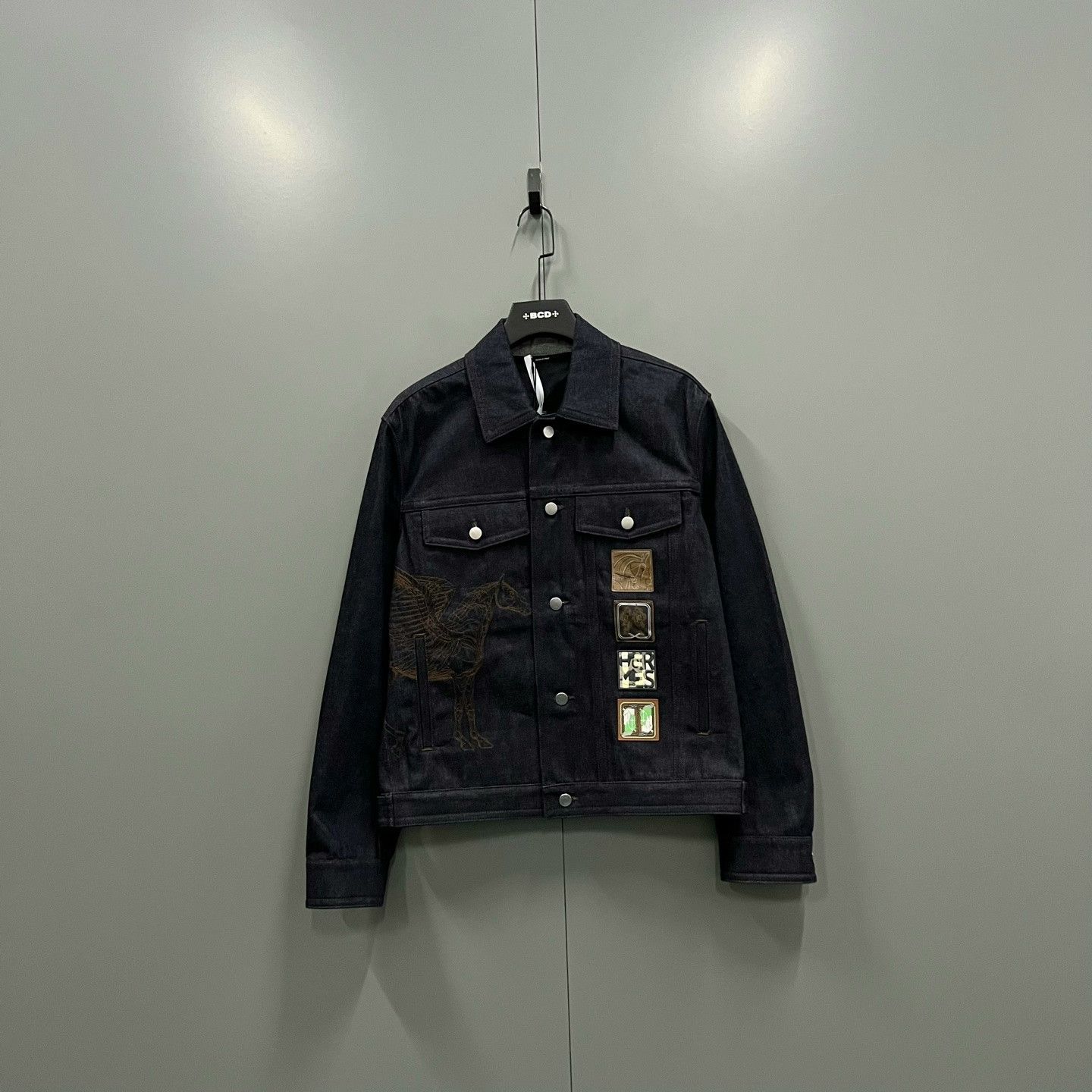 Hermes Hermes Embroidered Logo Denim Jacket Size US M / EU 48-50 / 2 - 1 Thumbnail