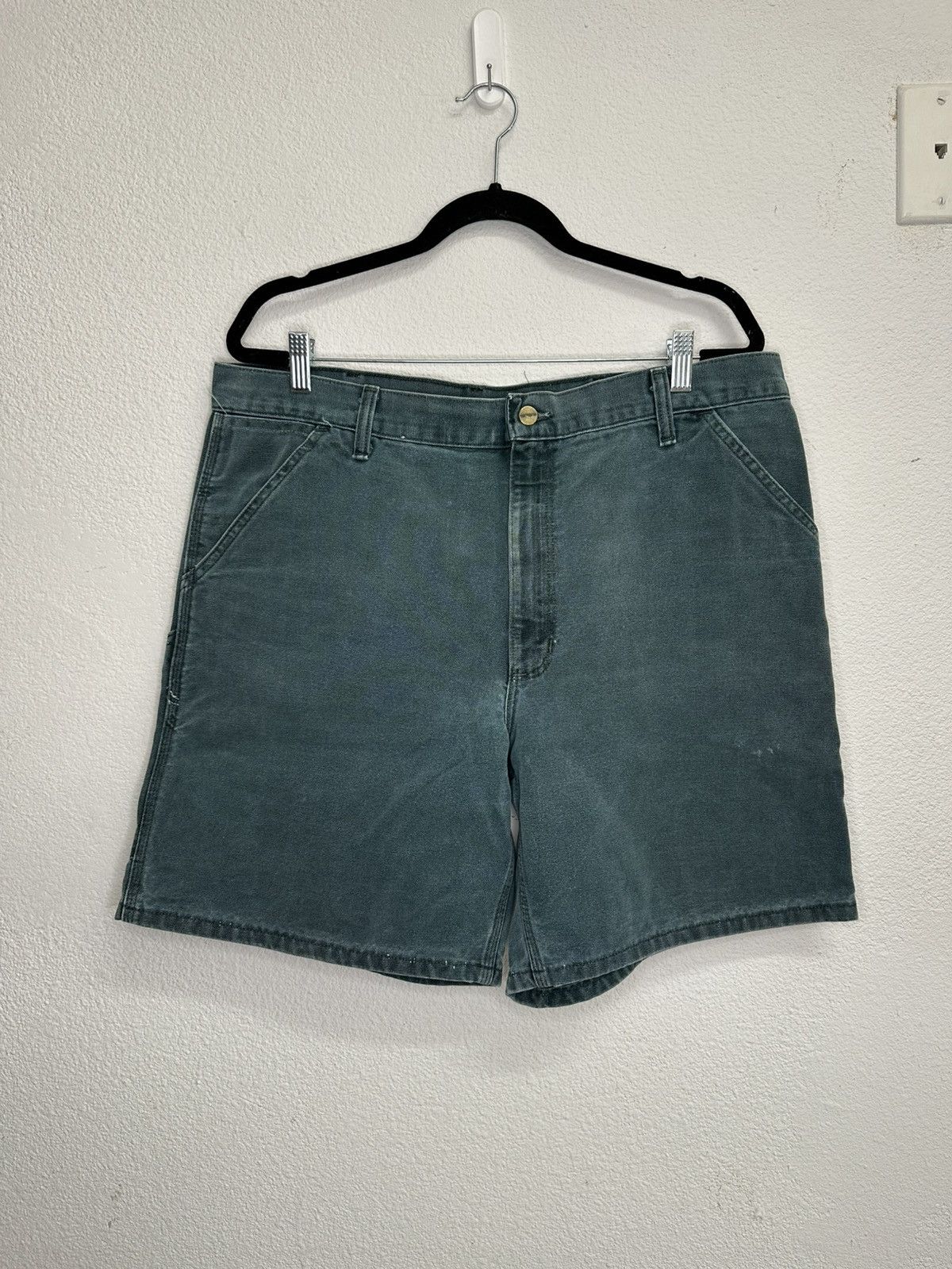 Carhartt Rare Carhartt Teal Shorts Size US 38 / EU 54 - 2 Thumbnail