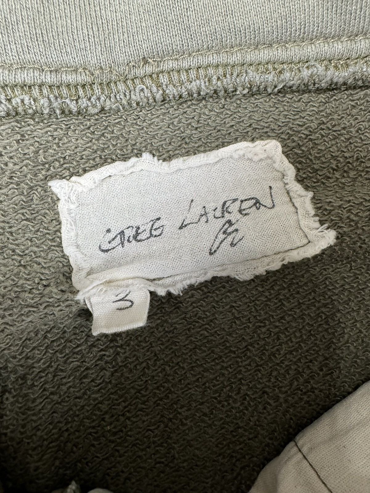 Greg Lauren Army Recycled Fleece 50/50 Short Size US 34 / EU 50 - 4 Thumbnail