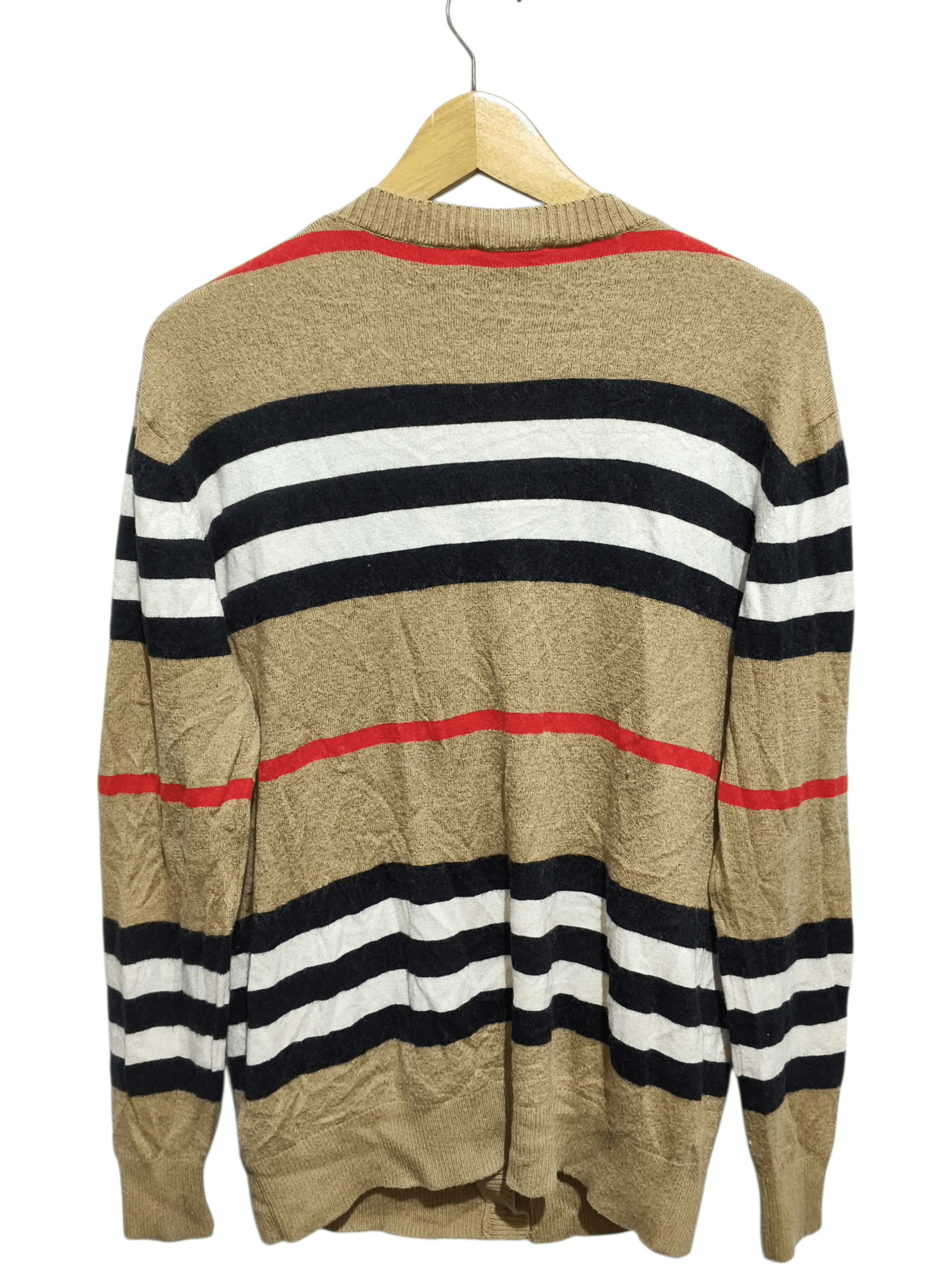 Burberry Burberry Scioto Iconic Striped merino wool cardigan Size S / US 4 / IT 40 - 7 Thumbnail