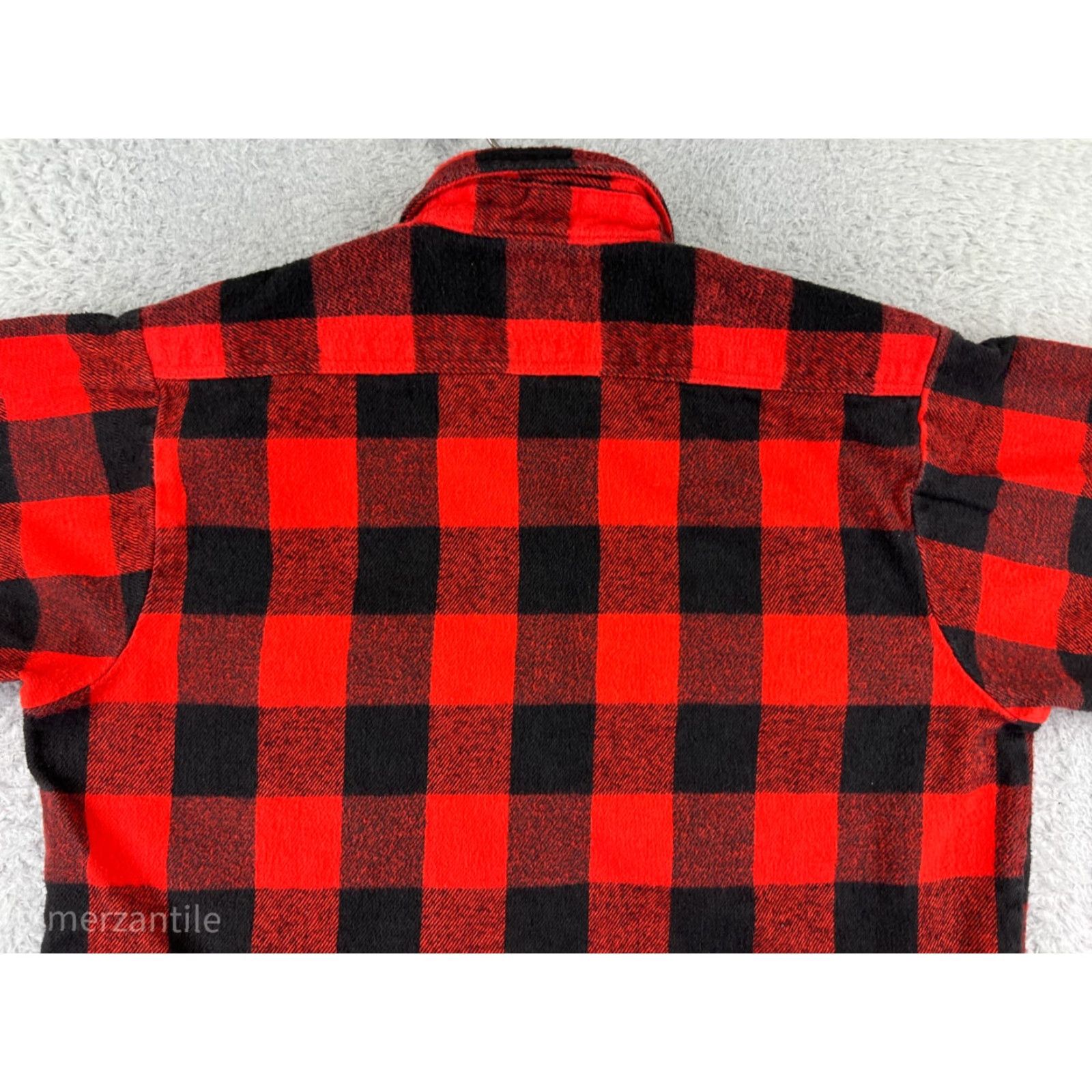 Vintage Winston Shirt Mens L Red Plaid Flannel Button-Up 100% Cotton Pockets Size US L / EU 52-54 / 3 - 7 Thumbnail