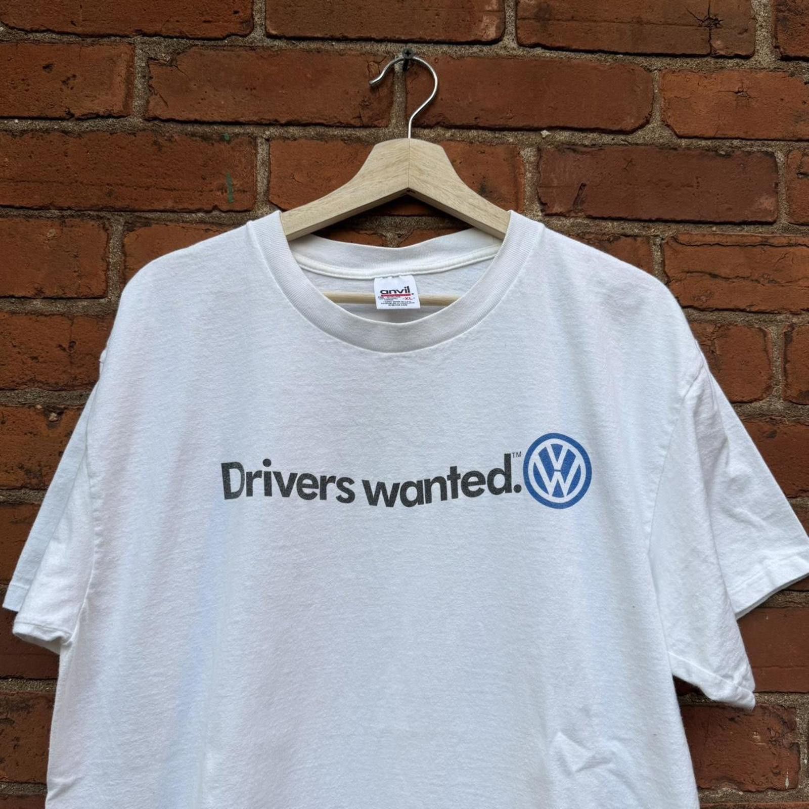 Other vintage Volkswagen drivers wanted t shirt 00s XL Size US XL / EU 56 / 4 - 2 Thumbnail