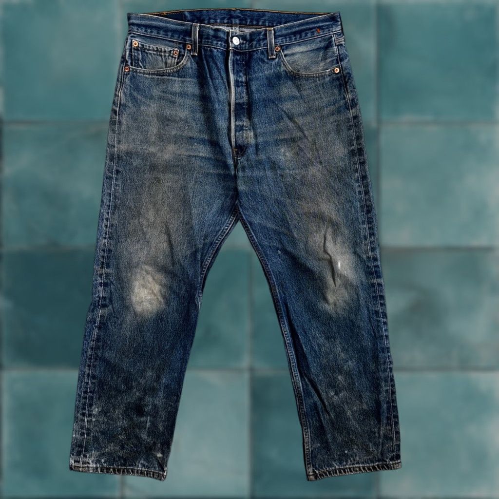 Levi's VINTAGE Levi's 501 Jeans Straight Men 36x30 Medium Blue Denim 90s 90s Mexico Y2K Classic Size US 36 / EU 52 - 1 Thumbnail