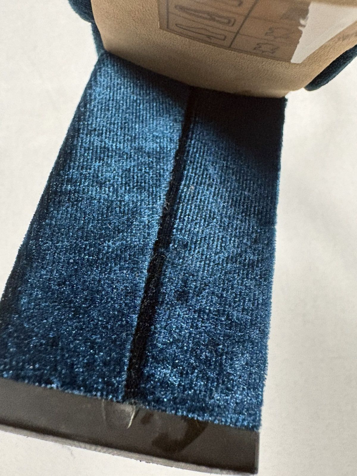 Sandro Sandro Velvet Block Heel Sandals Blue Ankle Strap EU36 Paris Size US 6 / IT 36 - 12 Thumbnail