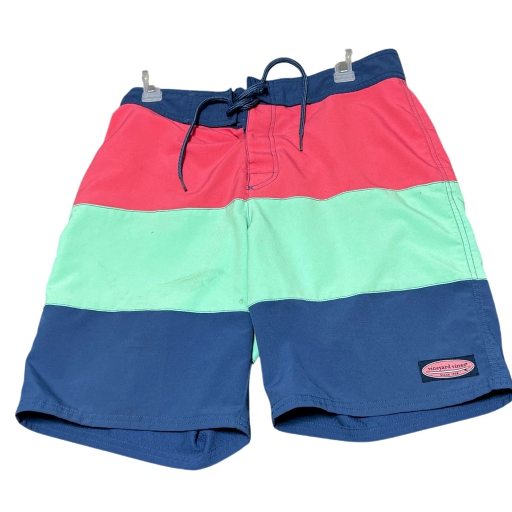 Vineyard Vines Vineyard Vines Pieced Stretch Board Shorts Mens 30 Swim Trunks 9 Inseam Pink Bottom Regular 30 Womens? Size US 30 / EU 46 - 2 Thumbnail