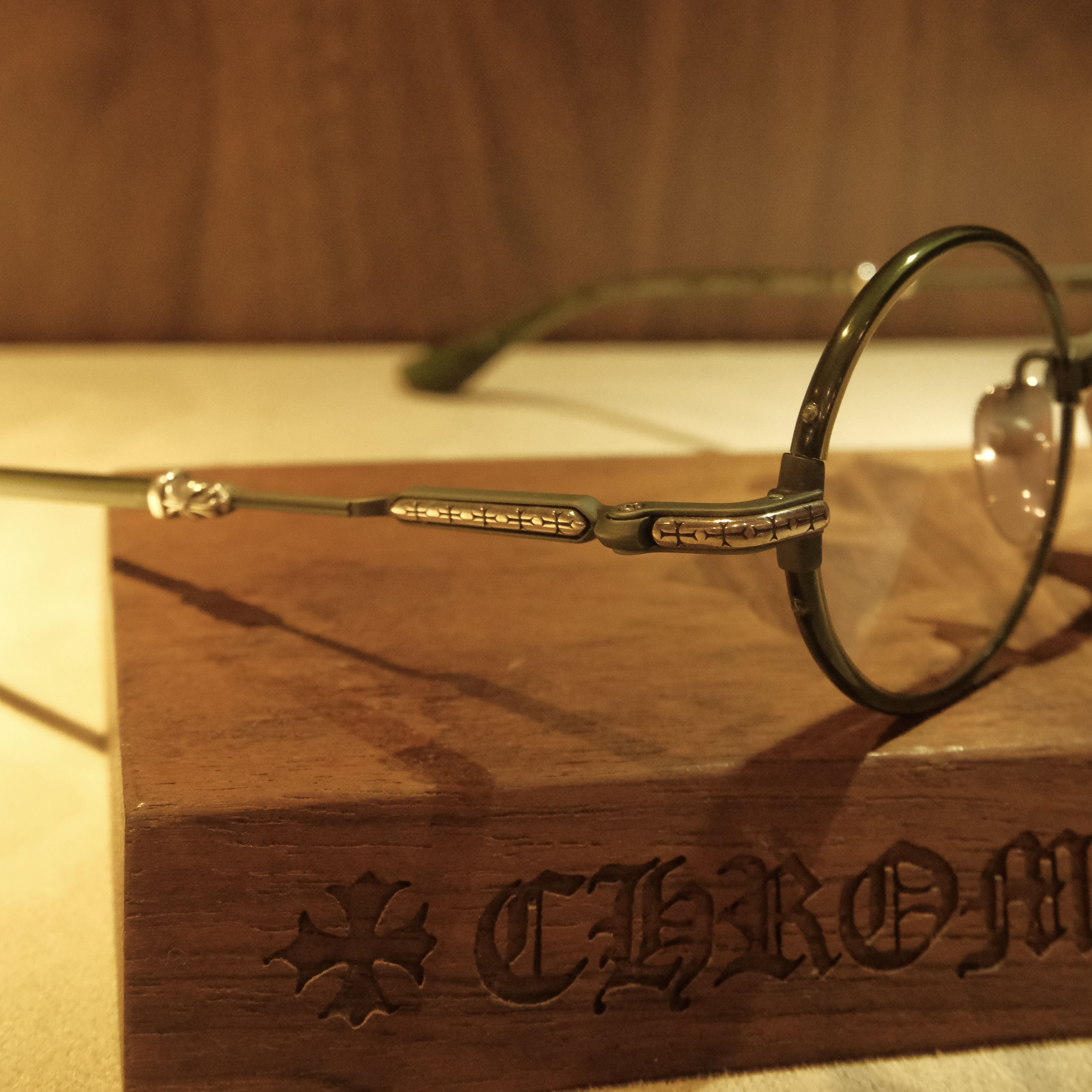 Chrome Hearts CHROME HEARTS EDITH F DARK OLIVE GLASSES Size ONE SIZE - 11 Thumbnail