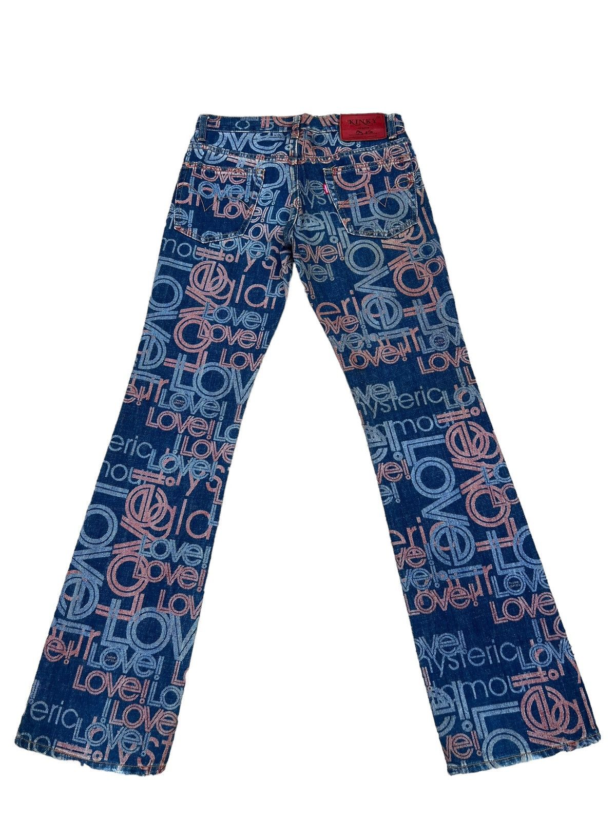 Hysteric Glamour Vintage Hysteric Glamour Psychedelic Denim Flare Jeans Size US 29 - 2 Thumbnail