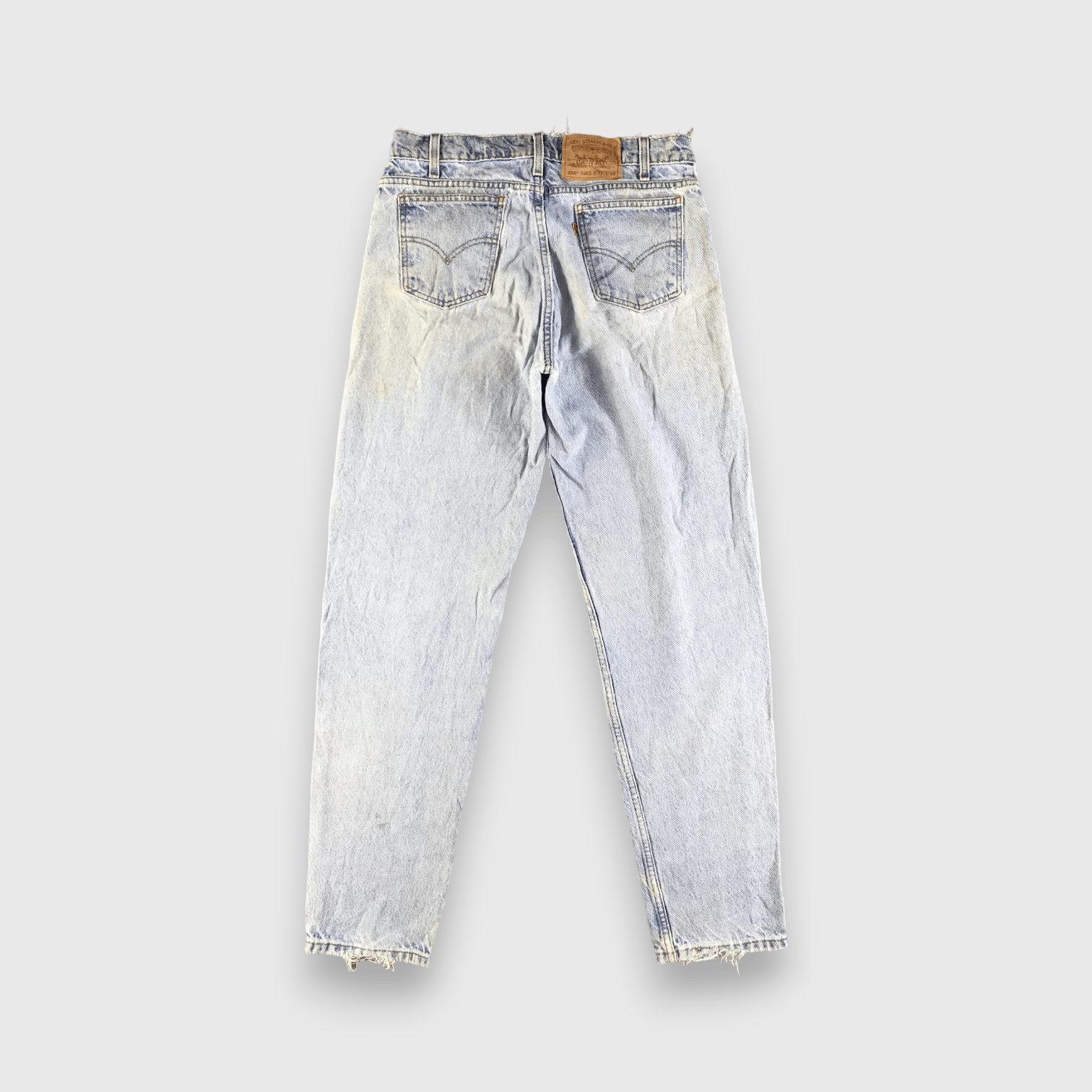Levi's 90s Vintage Light Wash Levis 550 Jeans-J3353 Size US 33 - 2 Thumbnail
