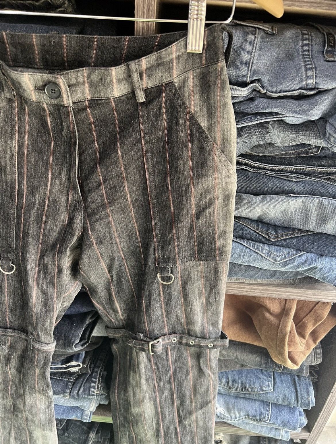 If Six Was Nine 🔥Sun Faded Caravan Punk Seditionaries Bondage Pant Size US 28 / EU 44 - 7 Thumbnail