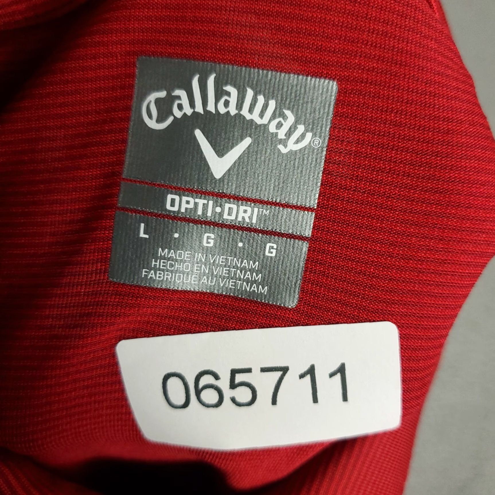 Callaway Callaway Polo Shirt Mens Size Large Red Striped Opti Dri Fit Golf Short Sleeve Size US L / EU 52-54 / 3 - 7 Thumbnail