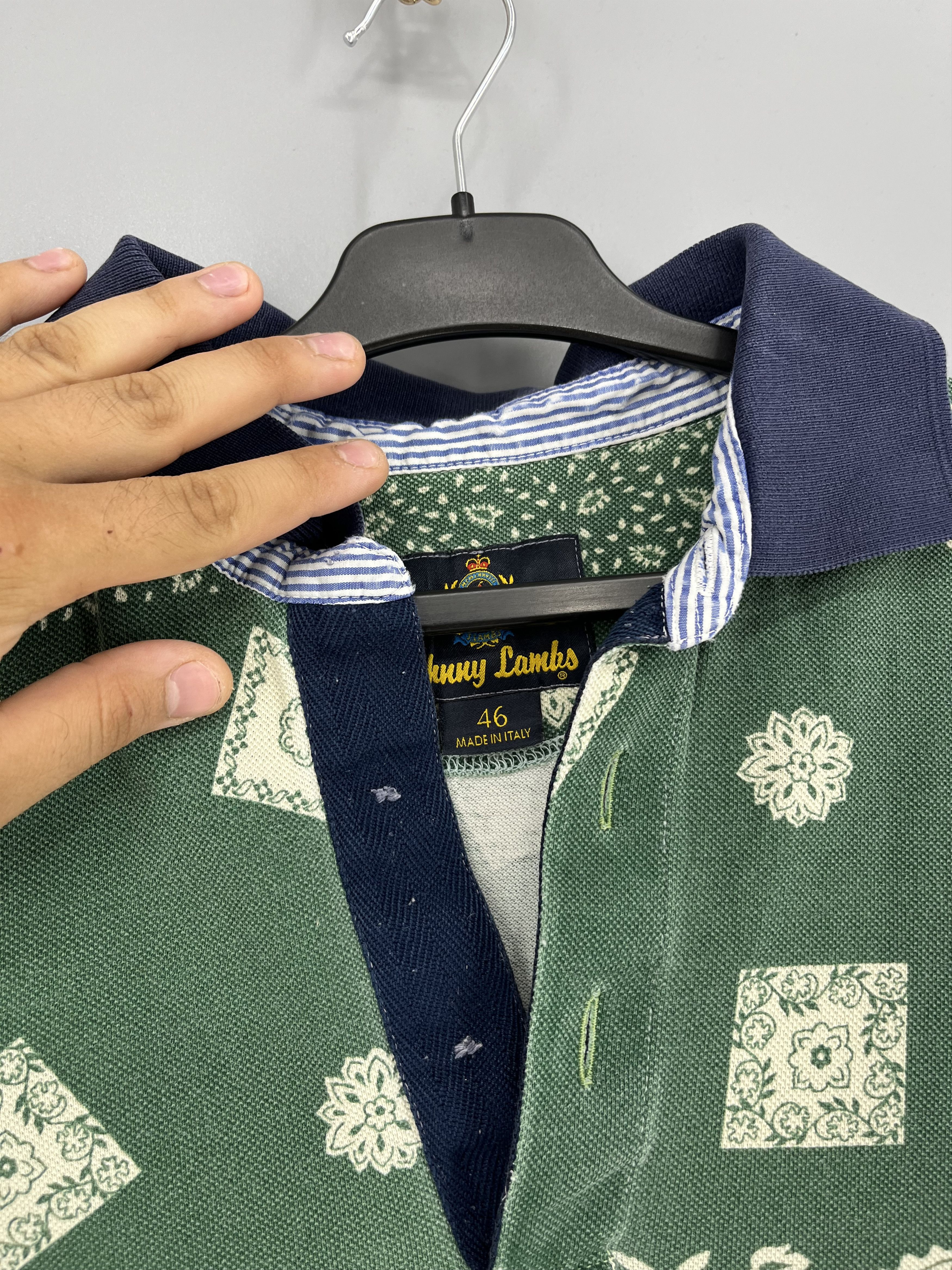 Vintage Vintage Johnny Lambs Milano polo Italy Paisley Size US M / EU 48-50 / 2 - 8 Thumbnail