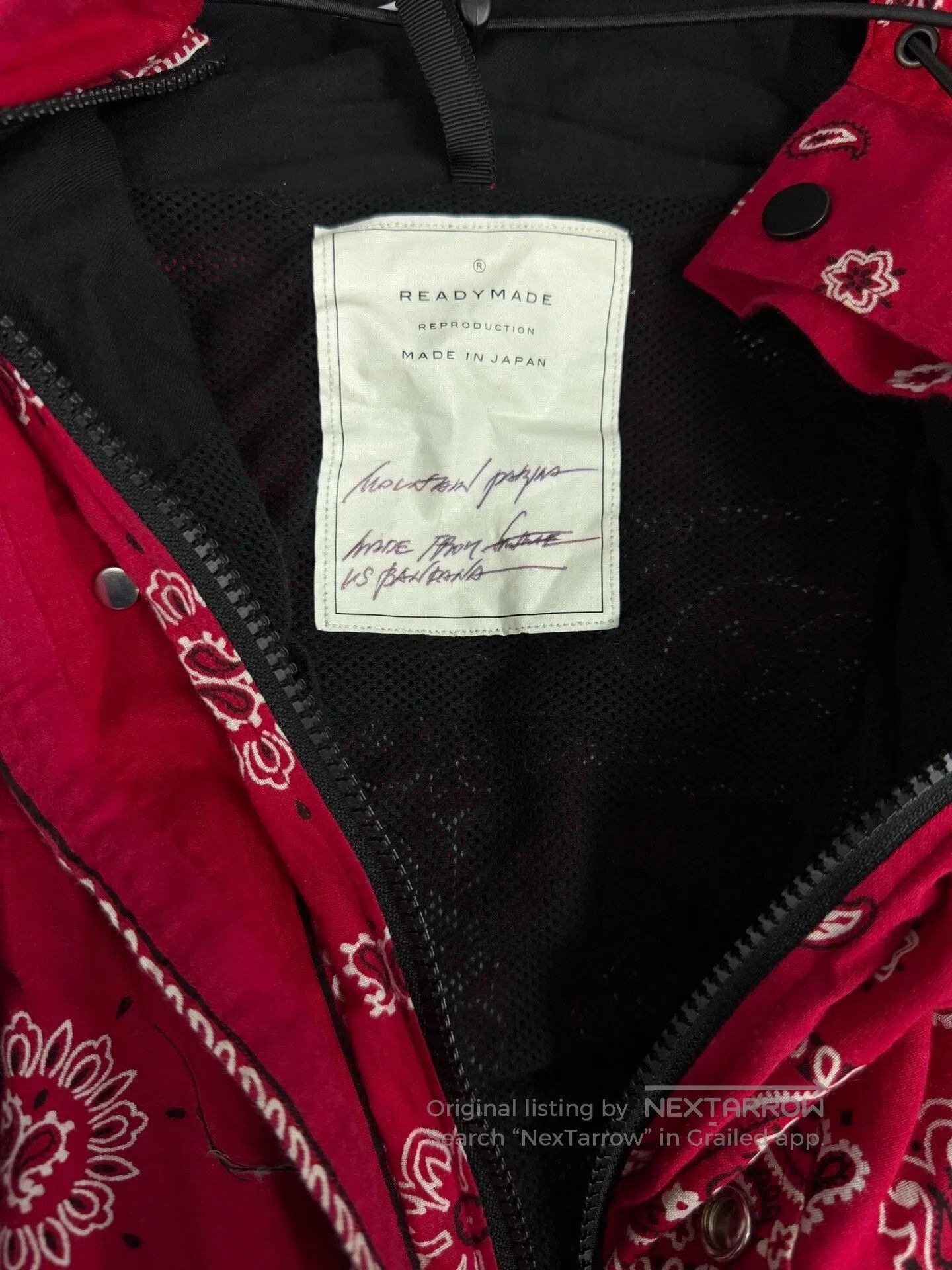 READYMADE Readymade Red Cashew Flower Jacket. Size US M / EU 48-50 / 2 - 3 Thumbnail