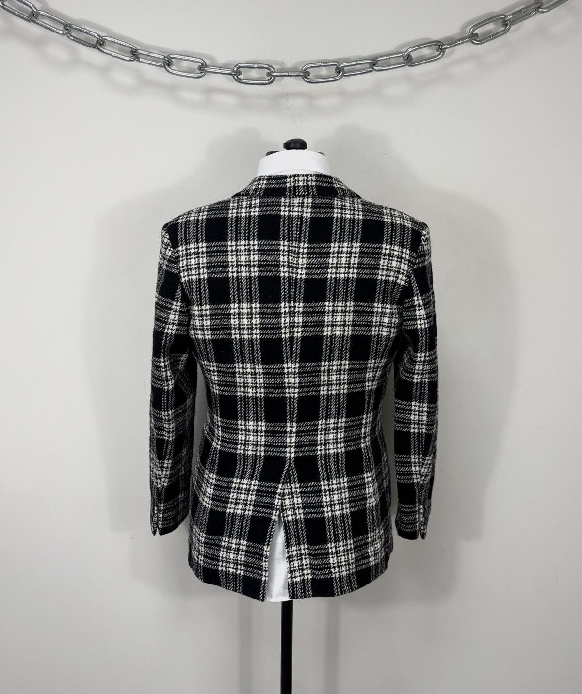 Harris Tweed Harris Tweed Women’s Plaid Check Gray Wool Blazer Skirt Set Size M / US 6-8 / IT 42-44 - 3 Thumbnail