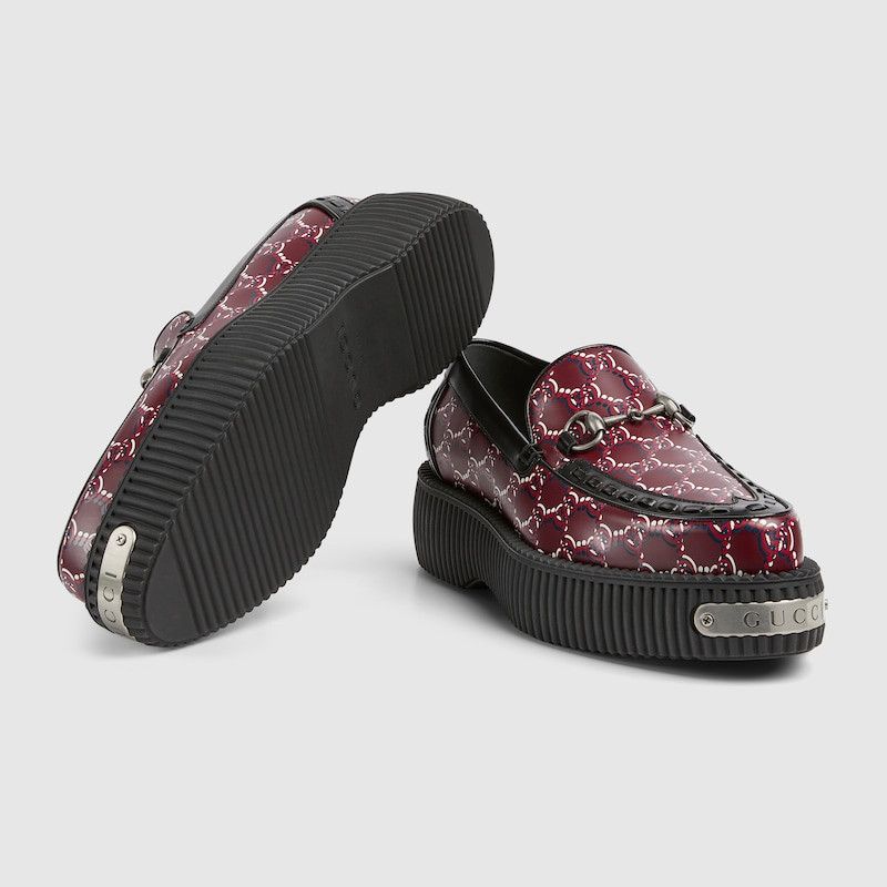 Gucci o1loc1c0226 Men's Gucci Horsebit Creeper Loafers GG Shadow Size US 6.5 / EU 39-40 - 6 Thumbnail