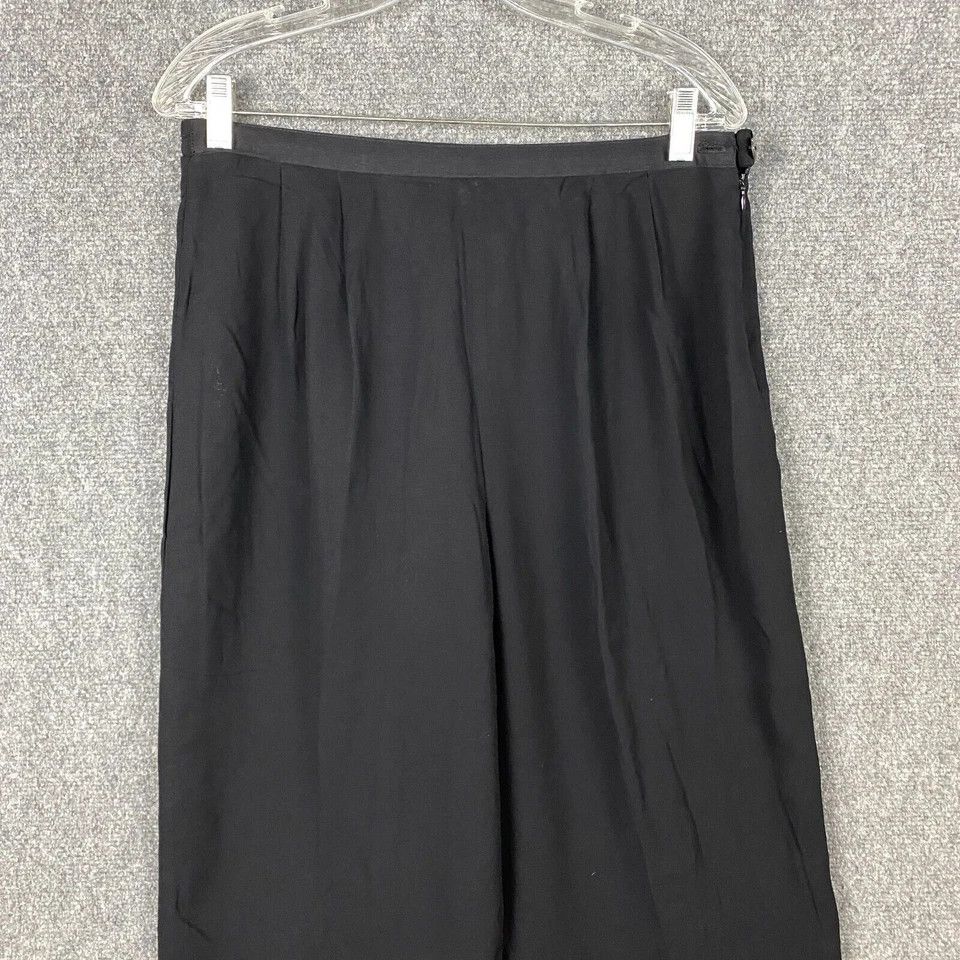 Other David Dart Pants Trousers Women's Medium Black 100% Rayon Size 32" / US 10 / IT 46 - 2 Thumbnail