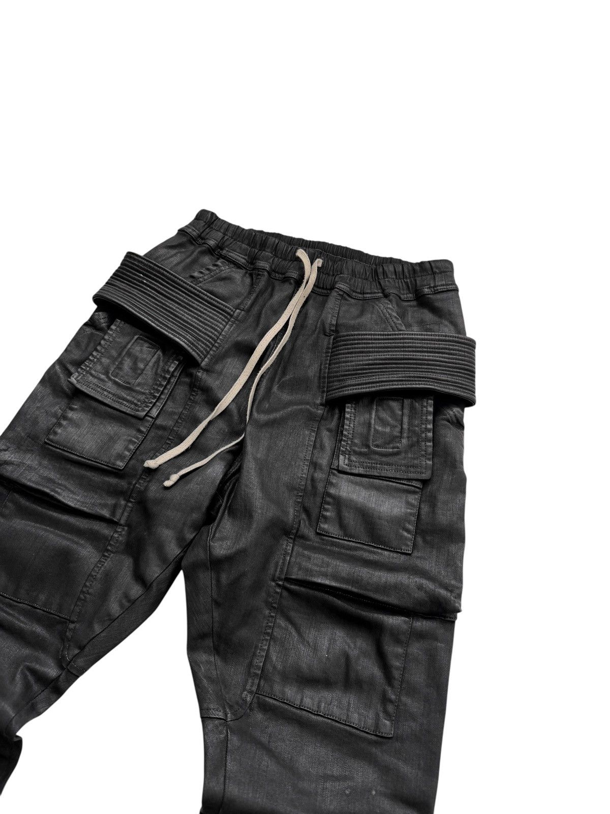 Rick Owens SBW Heavy Wax Thick Creatch Cargos Size US 30 / EU 46 - 3 Thumbnail