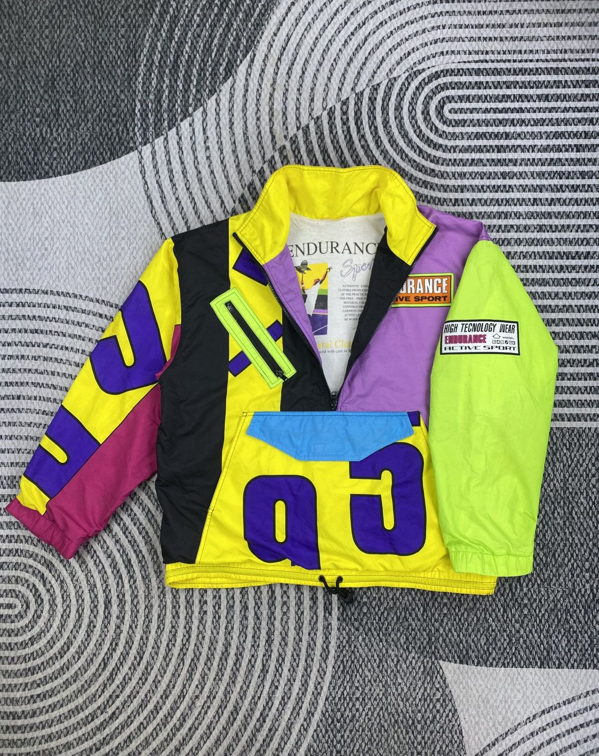 Japanese Brand 🔥Endurance Active Sport Multicolor Pullover Anorak Jacket Size US XL / EU 56 / 4 - 5 Thumbnail