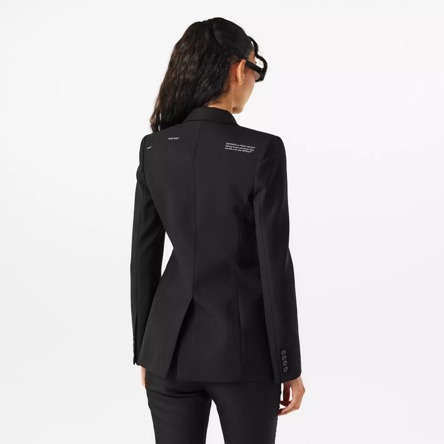 Off-White o1y1125 Blazer in Black Size M / US 6-8 / IT 42-44 - 4 Thumbnail