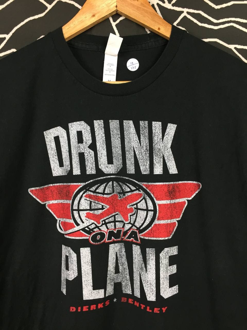 Band Tees × Vintage Dierks Bentley Country Music Singer Drunk On A Plane Tee Size US M / EU 48-50 / 2 - 3 Thumbnail
