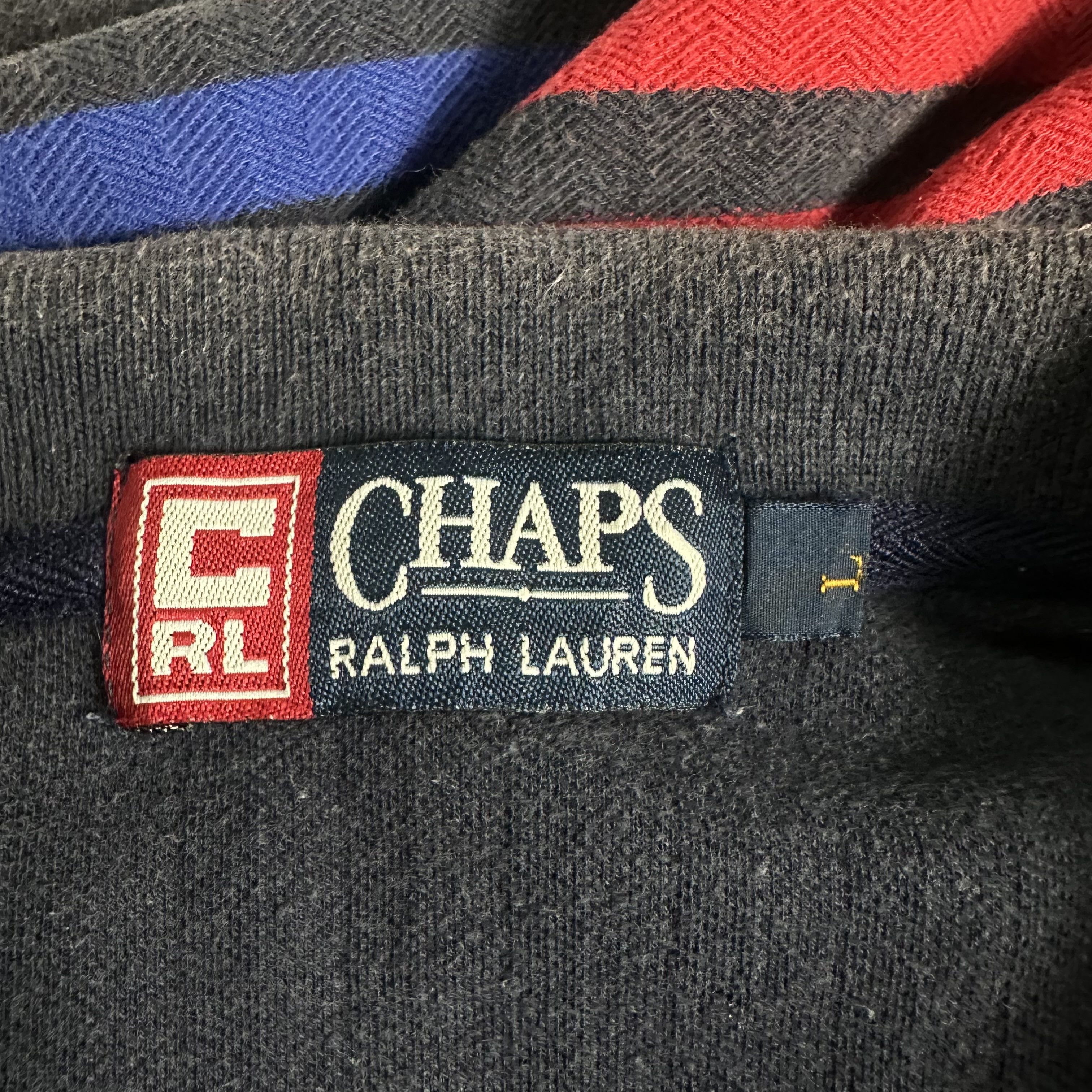 Chaps Ralph Lauren 🔥RARE🔥Vintage Chaps Ralph Lauren Stripes Polo Shirt Size US L / EU 52-54 / 3 - 4 Thumbnail