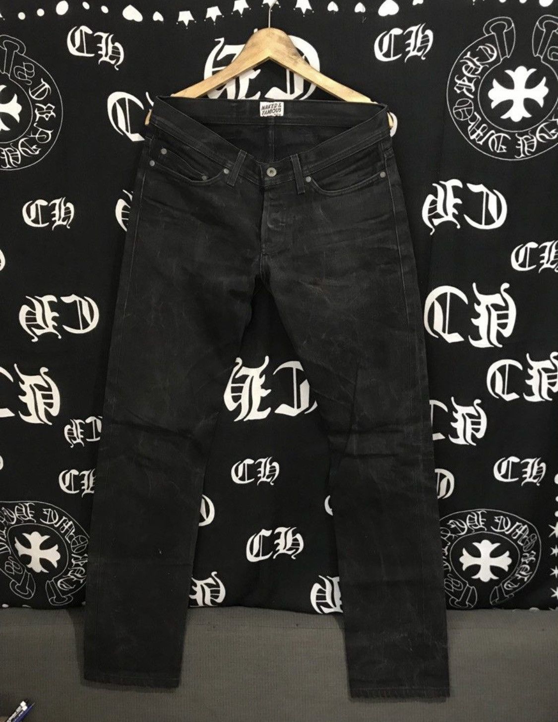 Naked & Famous Naked &famous black selvedge Size US 32 / EU 48 - 1 Thumbnail
