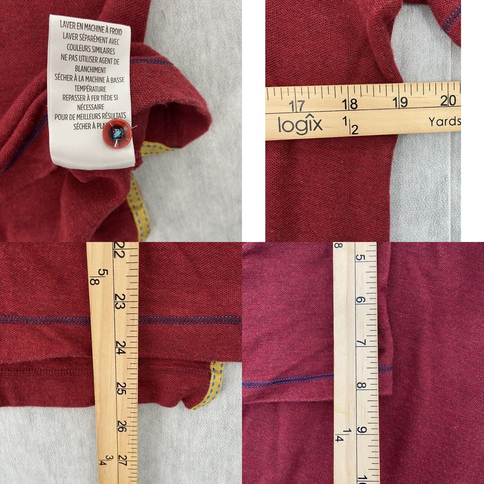 Robert Graham Robert Graham Shirt Adult Small Red Colorful Collar Classic Fit Mens Designer Size US S / EU 44-46 / 1 - 8 Thumbnail