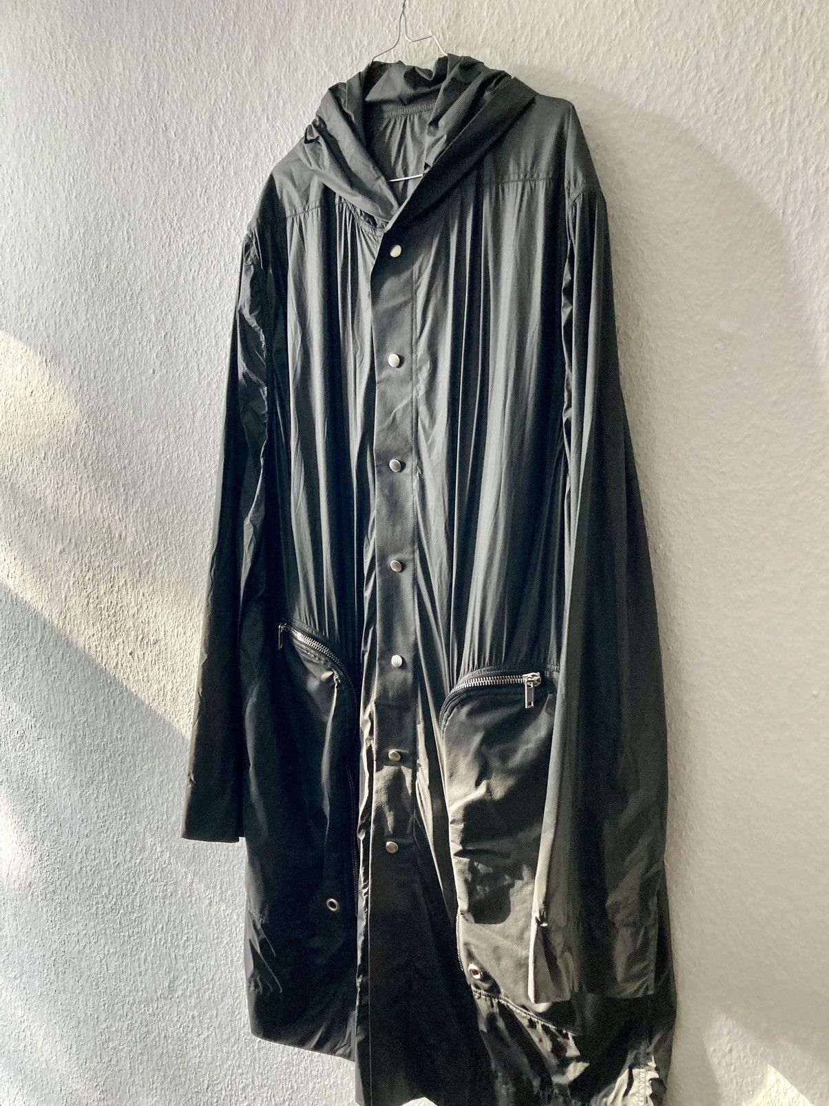 Rick Owens S/S 20 "TECUATL" Calf Leather Pocket Raincoat Rick Owens Size US M / EU 48-50 / 2 - 2 Thumbnail