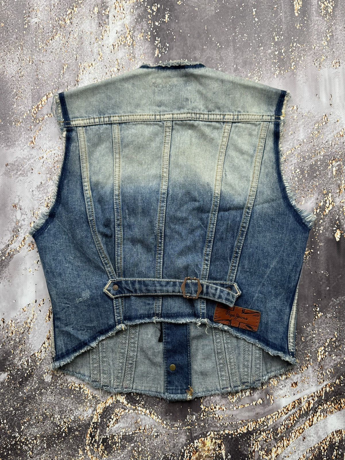 Pepe Jeans Pepe Jeans Vintage Amazing Denim Vest Size S / US 4 / IT 40 - 6 Thumbnail