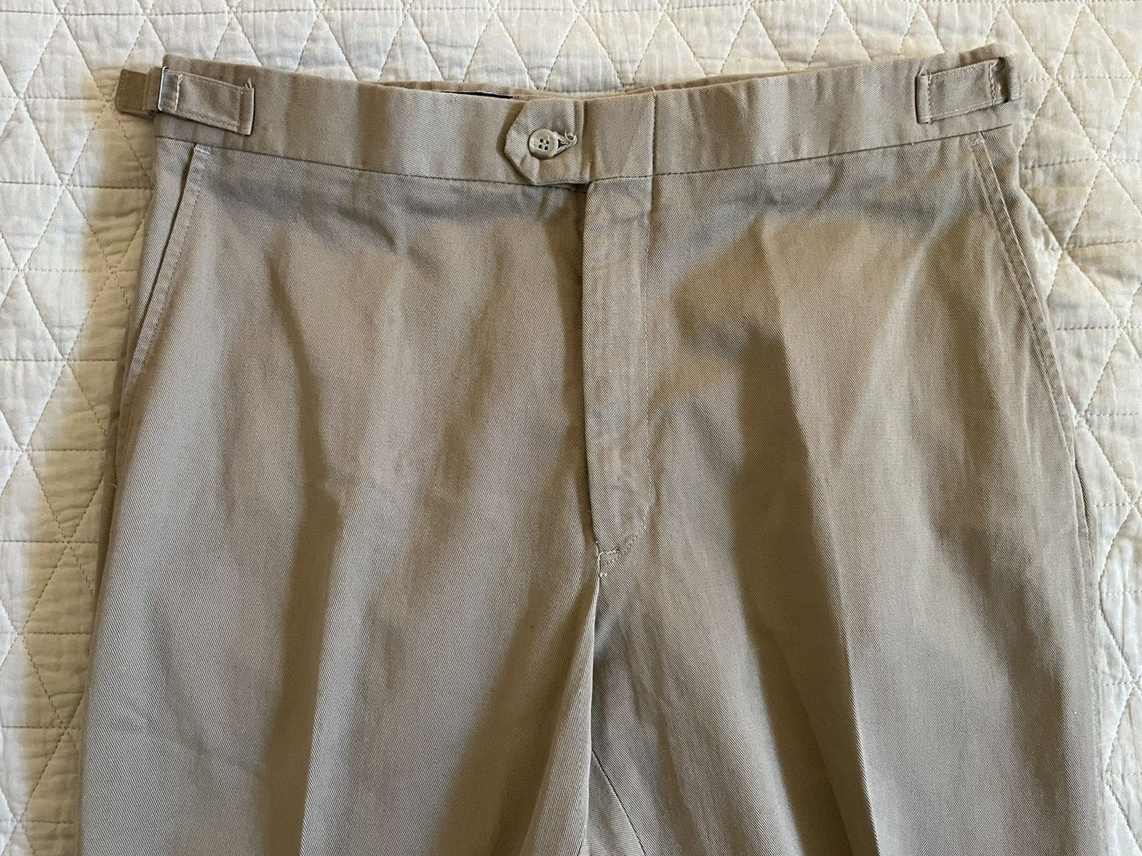 Lands' End × Vintage Flat Front Twill Chino Pant Size US 36 / EU 52 - 7 Thumbnail