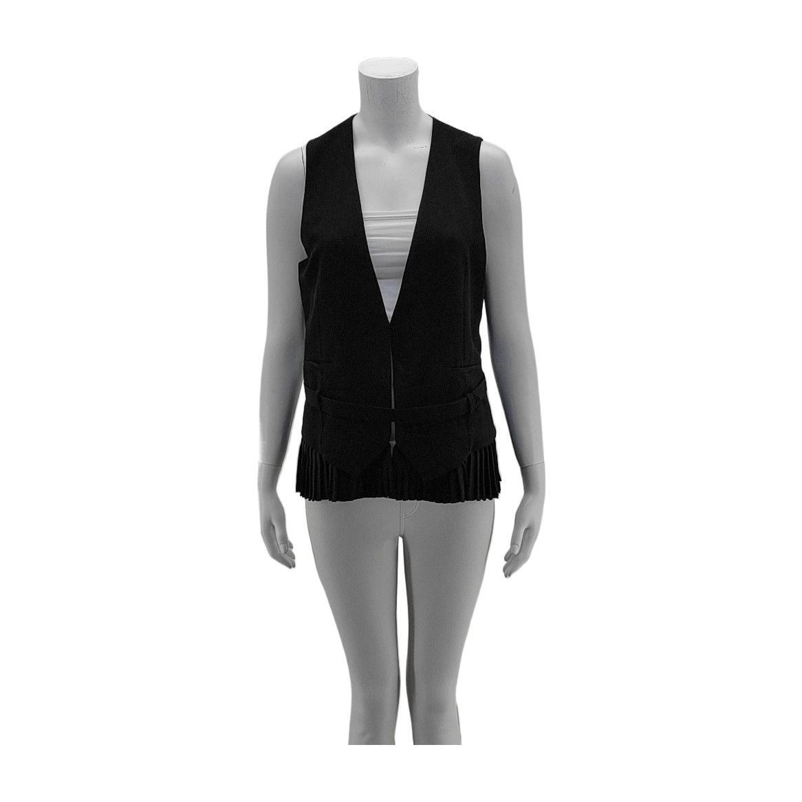 Balenciaga Balenciaga Silk Pleated Vest Size 36 Size XS / US 0-2 / IT 36-38 - 1 Thumbnail