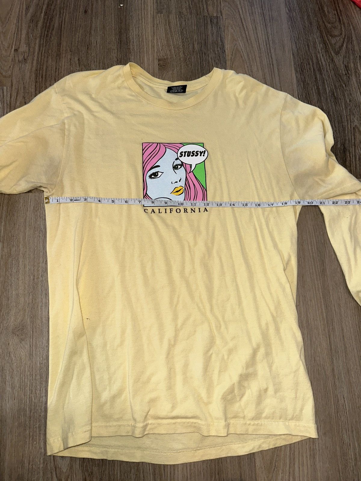 Stussy Yellow Stussy Comic Graphic Long sleeve Tee Size US M / EU 48-50 / 2 - 5 Thumbnail