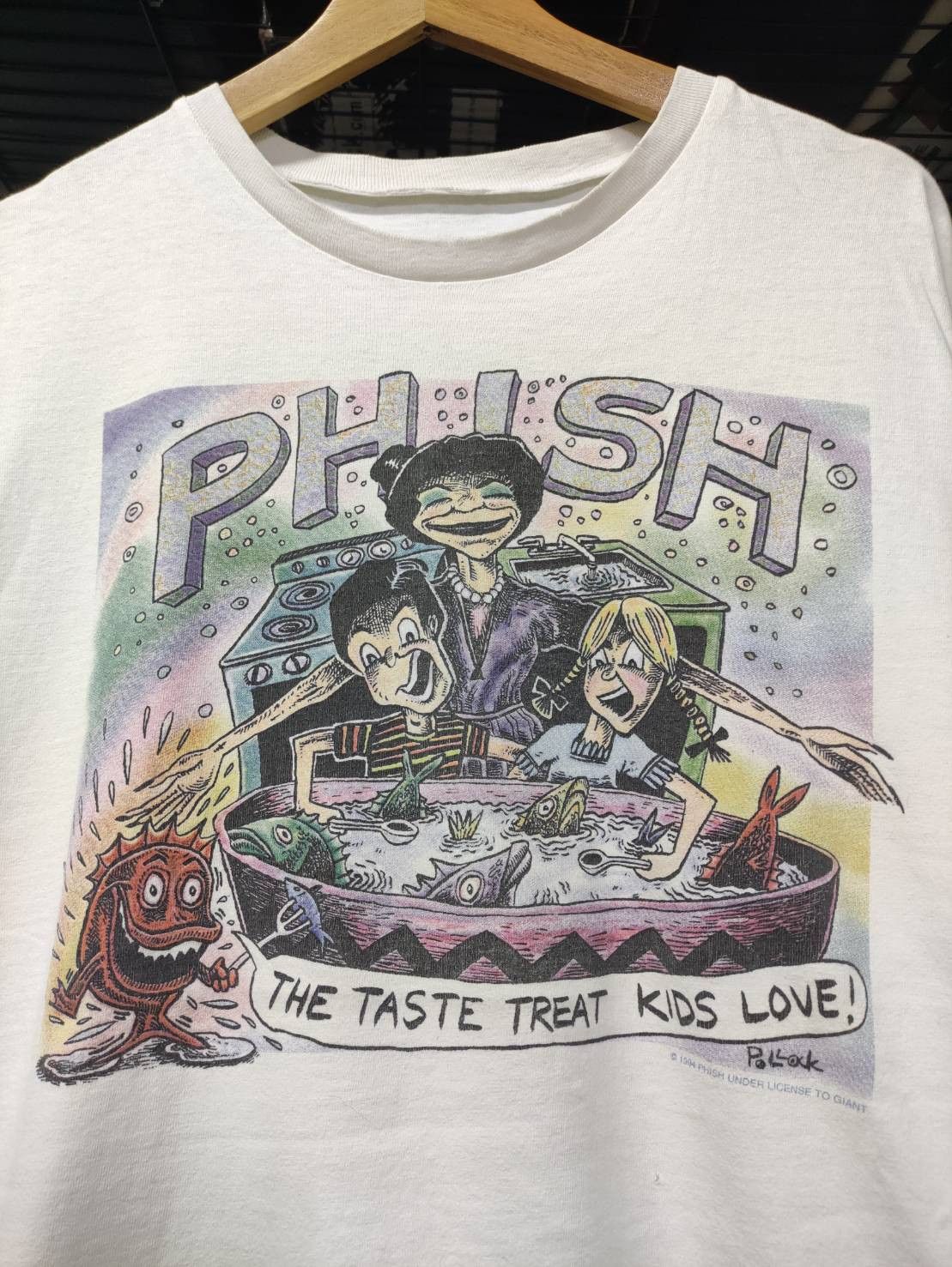 Band Tees Vtg 90's Phish " The Taste Treat Kids Love! " Pollock Art Size US XL / EU 56 / 4 - 1 Thumbnail