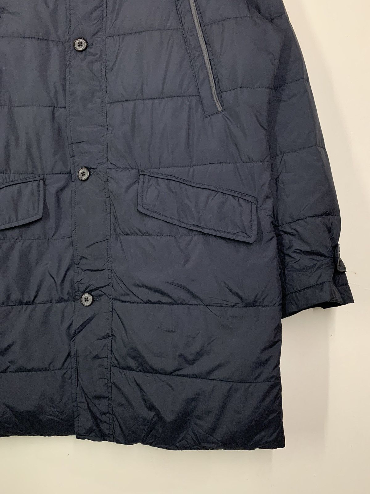 Vintage Crocodile Long Quilted Jacket