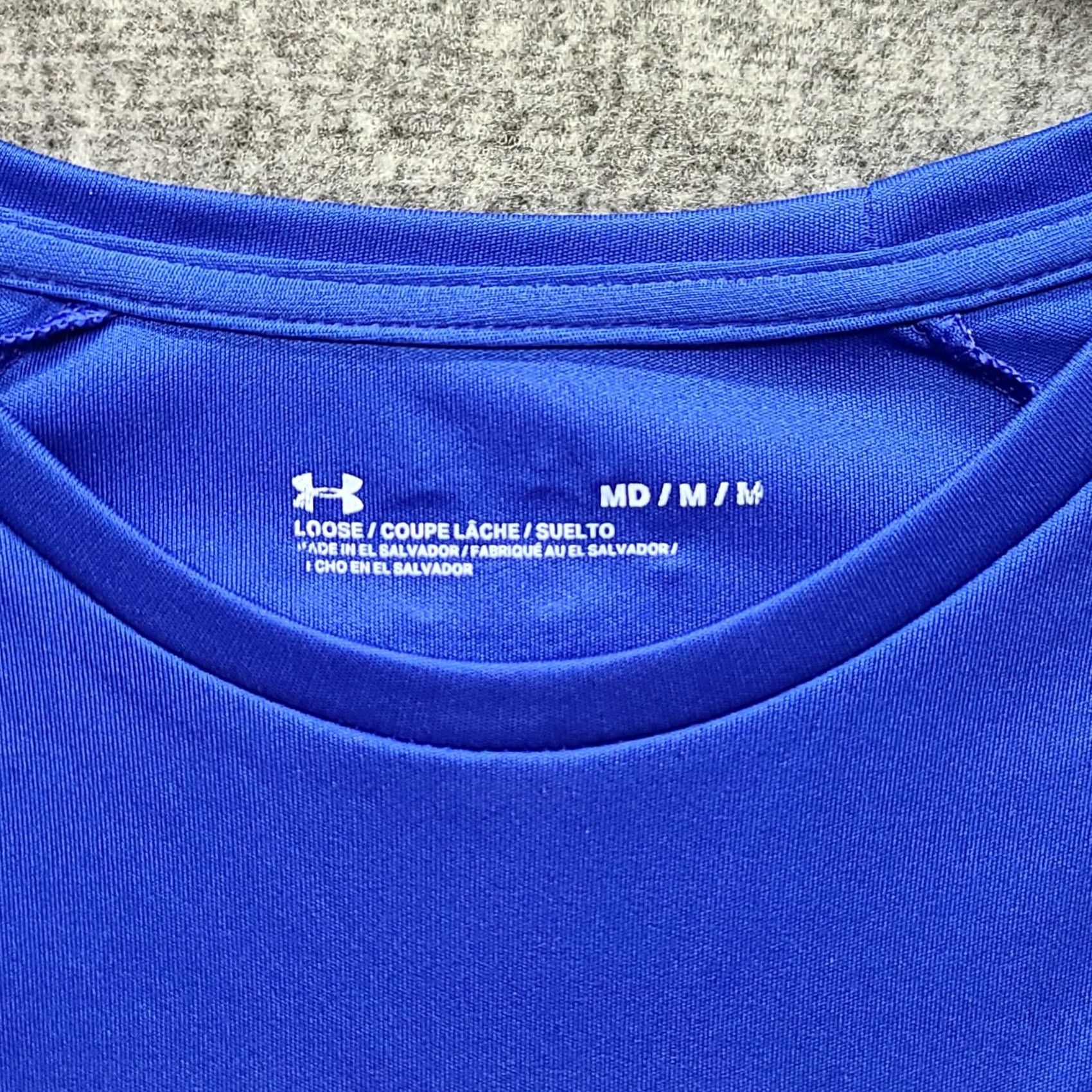 Under Armour Under Armour T Shirt Mens M Short Sleeve HeatGear Athleisure Casual Blue Knit Cotton Blend Logo Regular Fit Crew Neck Short Sleeve City Sports 90s Size US M / EU 48-50 / 2 - 2 Thumbnail