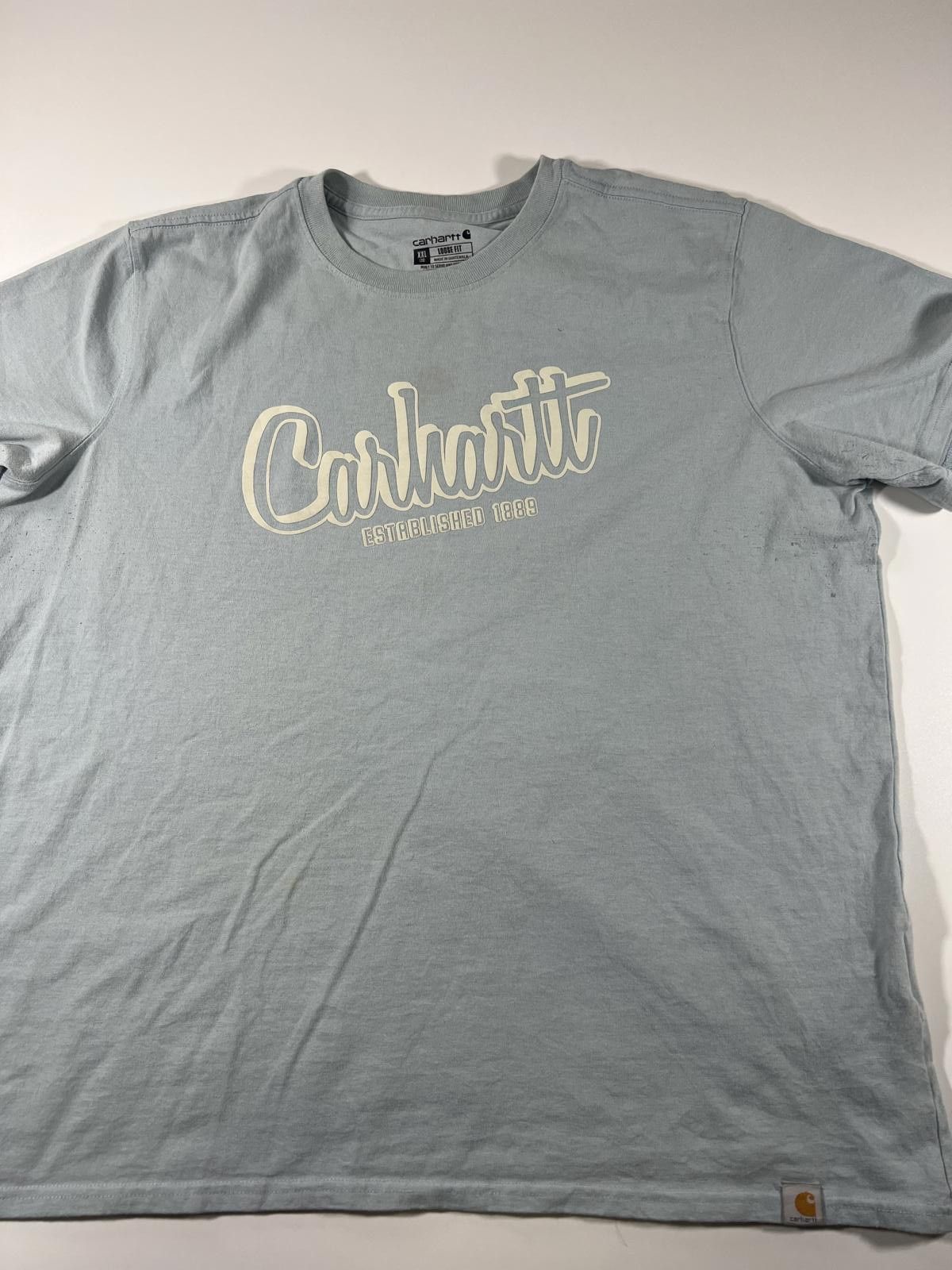 Carhartt Carhartt Men's Loose Fit T-Shirt XXL Light Blue Size US XXL / EU 58 / 5 - 1 Thumbnail