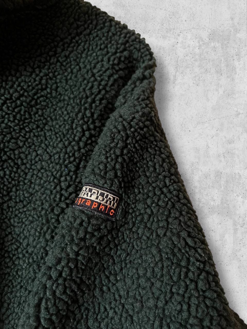 Napapijri NAPAPIJRI Vintage SHERPA fleece jacket sweater 90s Size US L / EU 52-54 / 3 - 4 Thumbnail