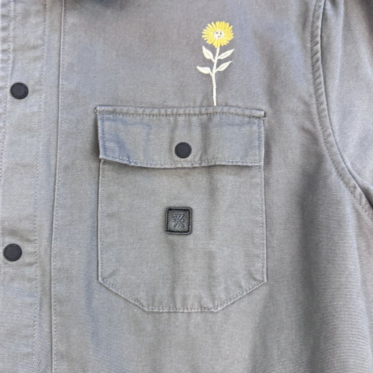 Roark Roark Grey Skeleton Sunflower Embroidered Jacket L Size US L / EU 52-54 / 3 - 7 Thumbnail