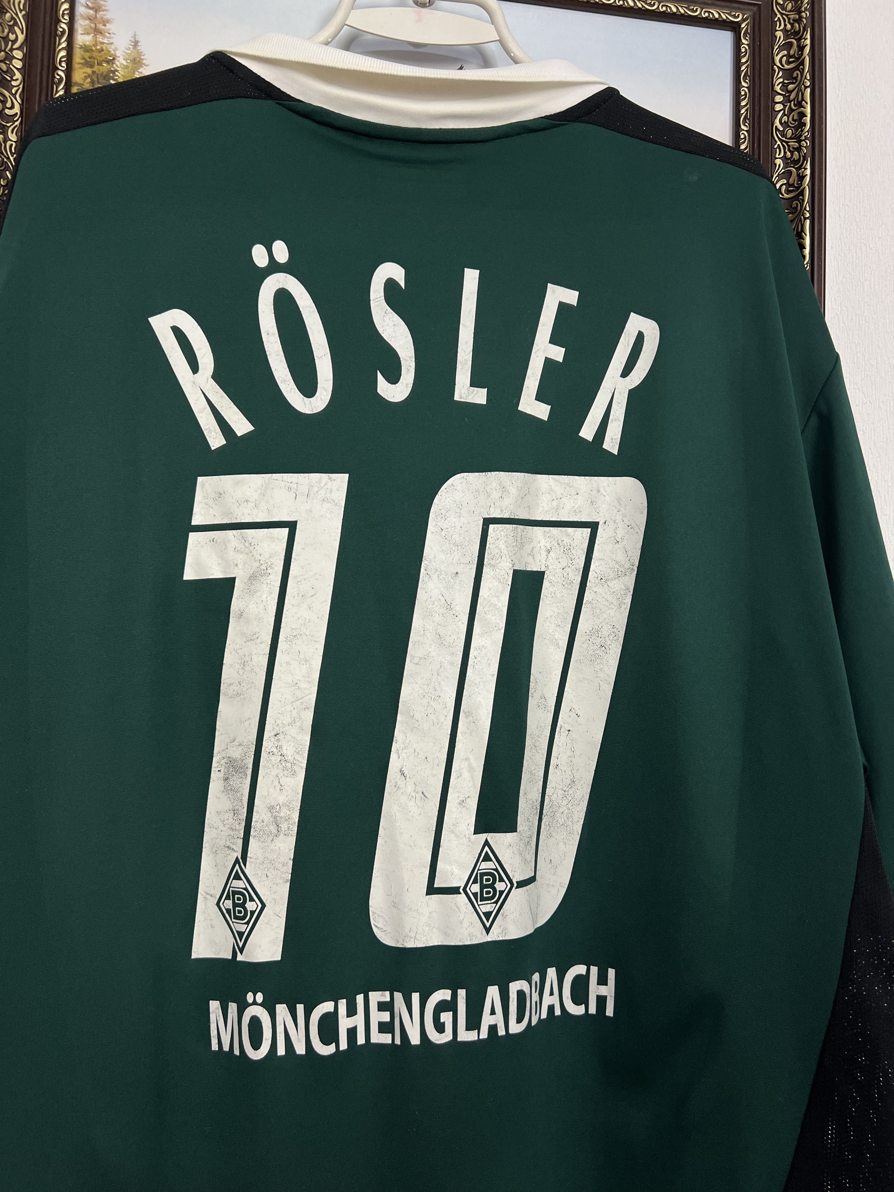 Lotto Sport Monchengladbach football shirt Soccer #10 Rosler Jersey 3XL Size US XXL / EU 58 / 5 - 10 Thumbnail