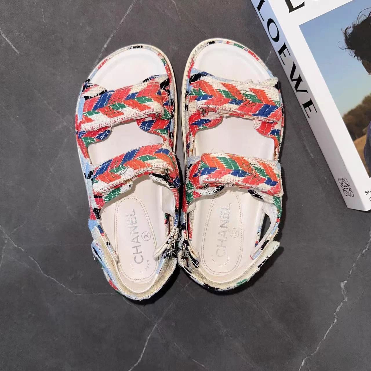Chanel Chanel Rainbow Velcro Sandals EUR 36 Size US 5.5 / IT 35.5 - 7 Thumbnail
