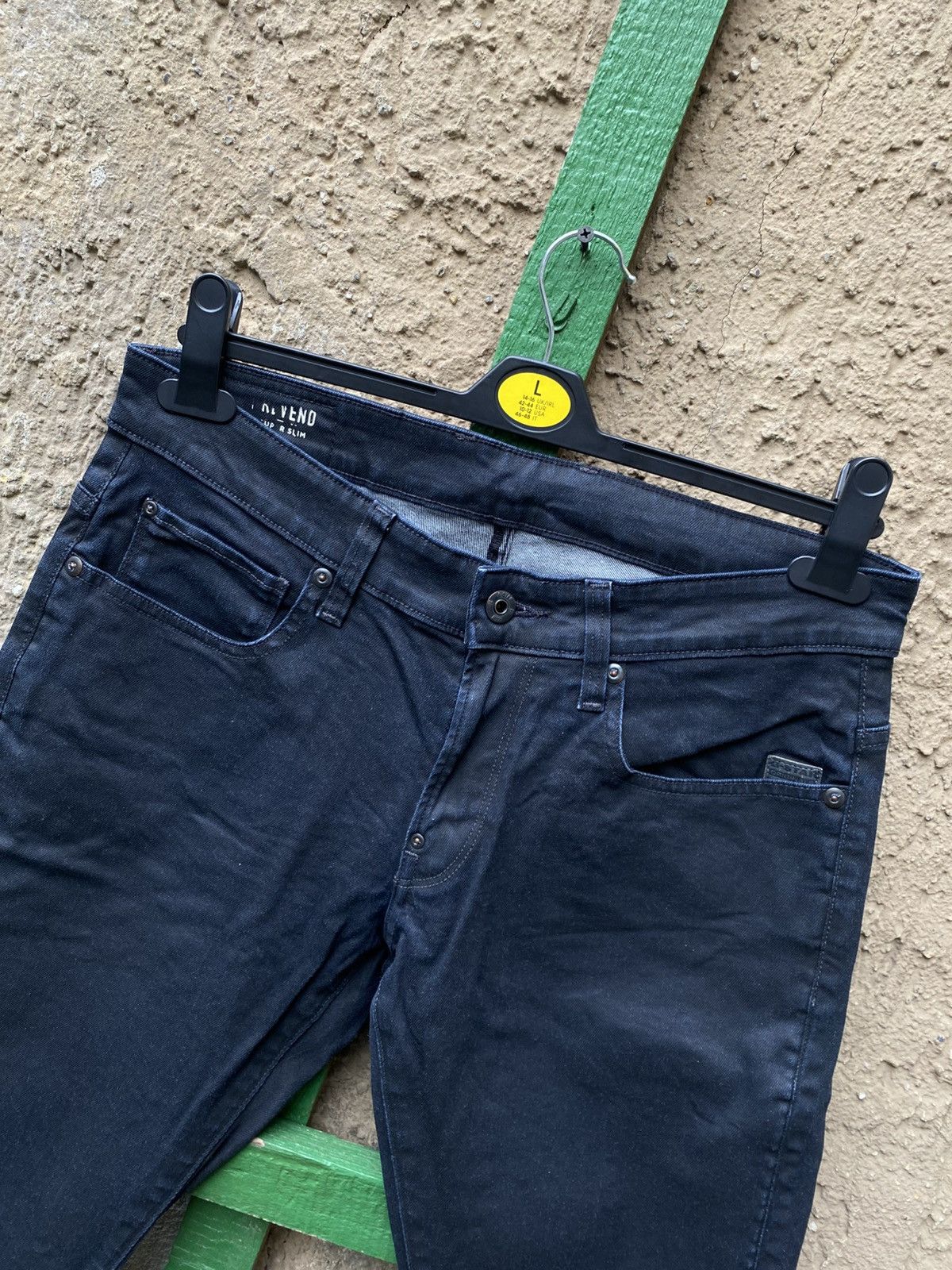 G-Star G Star Raw Revend Super Slim Waxed Denim Jeans Pants 32/32 Size US 32 / EU 48 - 2 Thumbnail