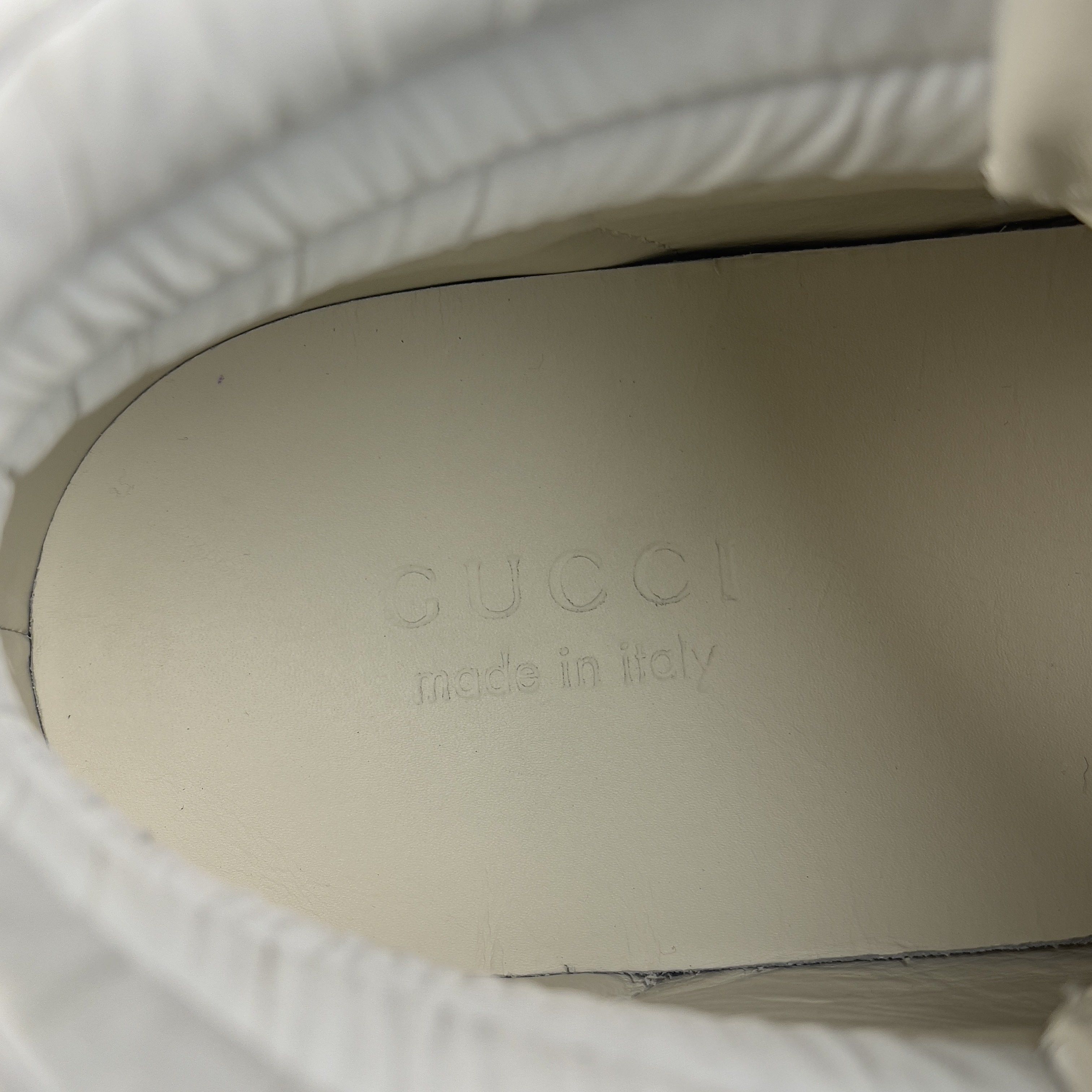 Gucci Ace Band Graphic Print Sneakers Calfskin White Size US 10.5 / EU 43-44 - 20 Thumbnail