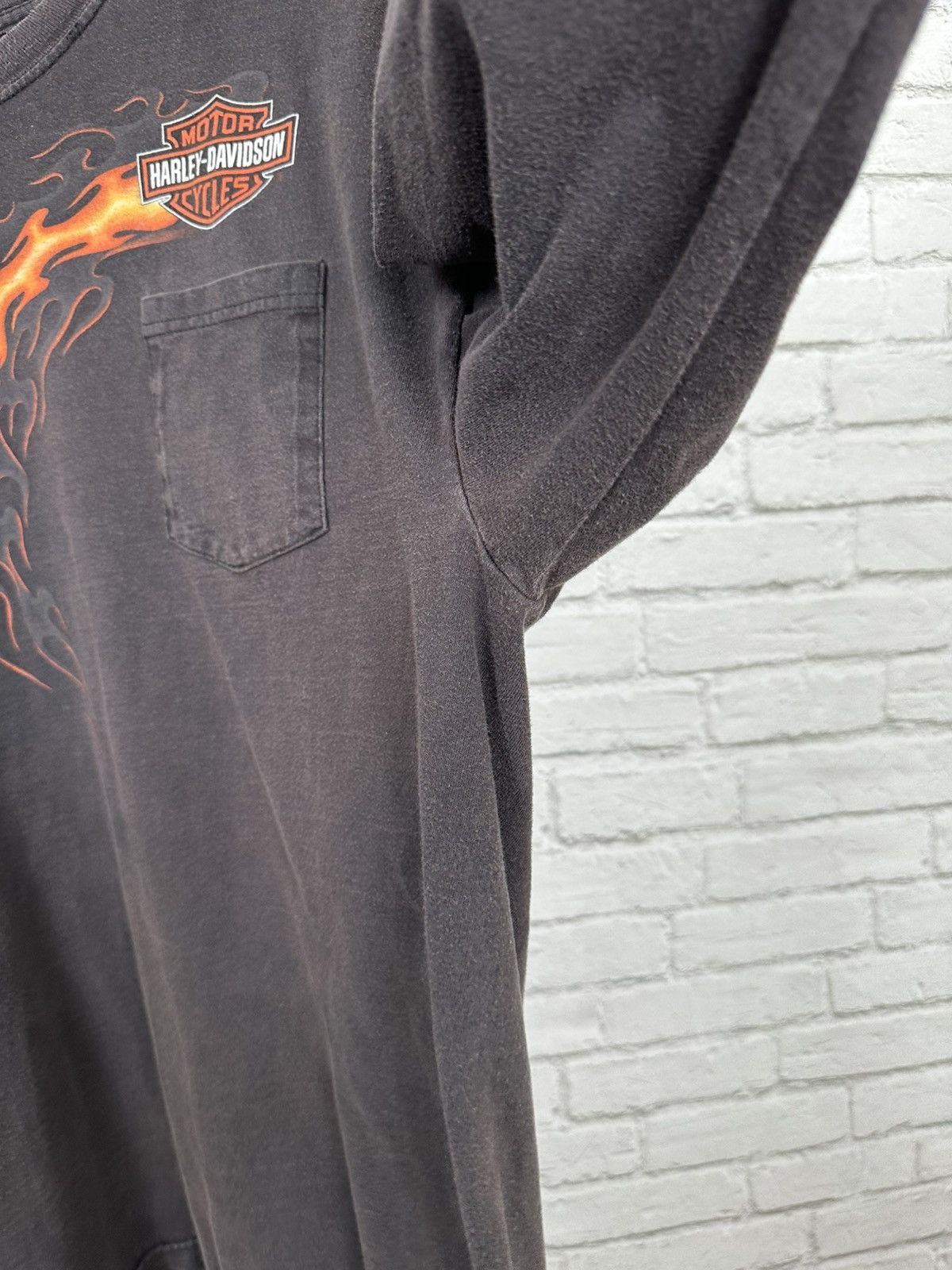 Harley Davidson (XXL) ABSOLUTELY THRASHED & FADED Harley Davidson Longsleeve Size US XXL / EU 58 / 5 - 8 Thumbnail