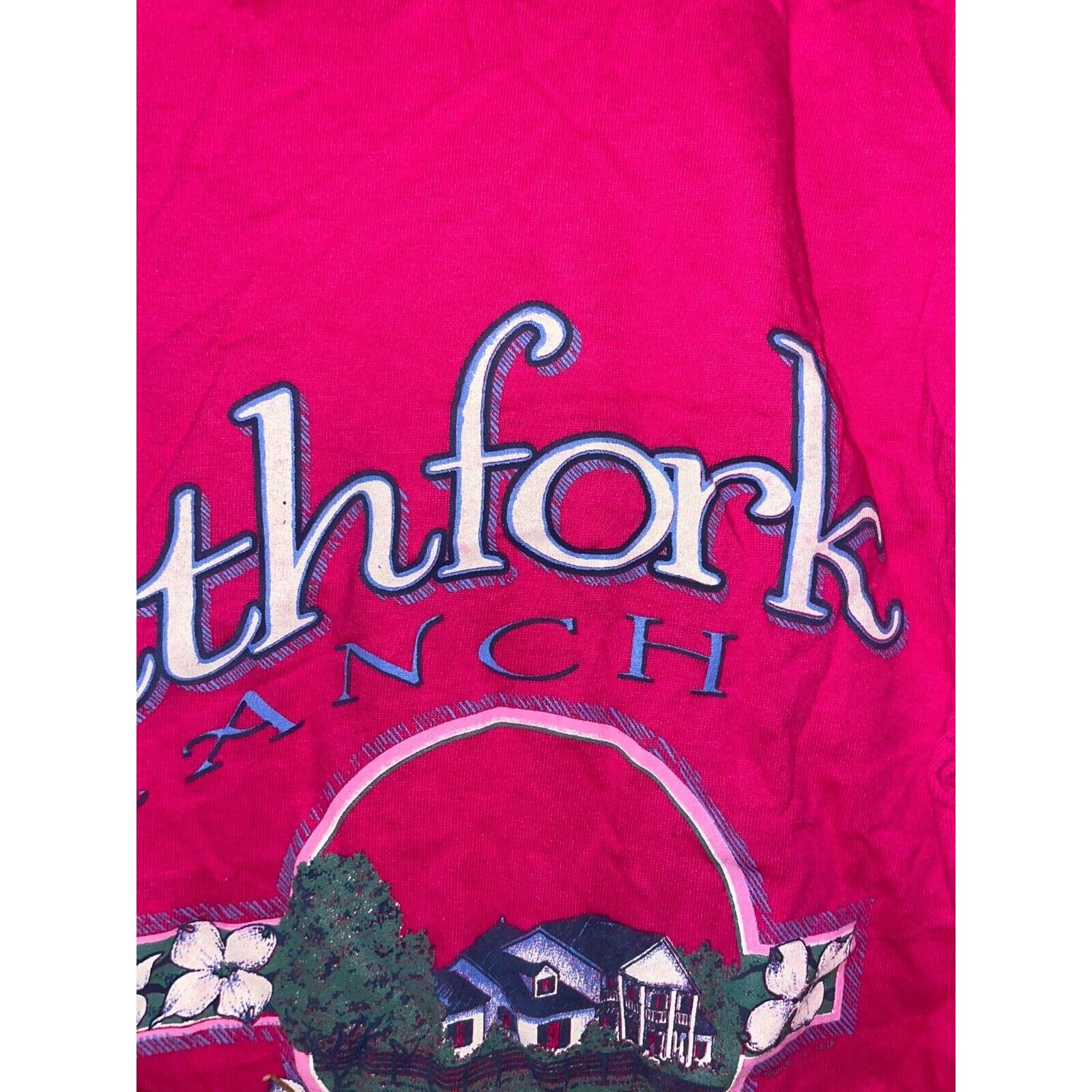 Jerzees Vintage Southfork Ranch Shirt Dallas TX Texas Tee VTG 90s Size US S / EU 44-46 / 1 - 4 Thumbnail
