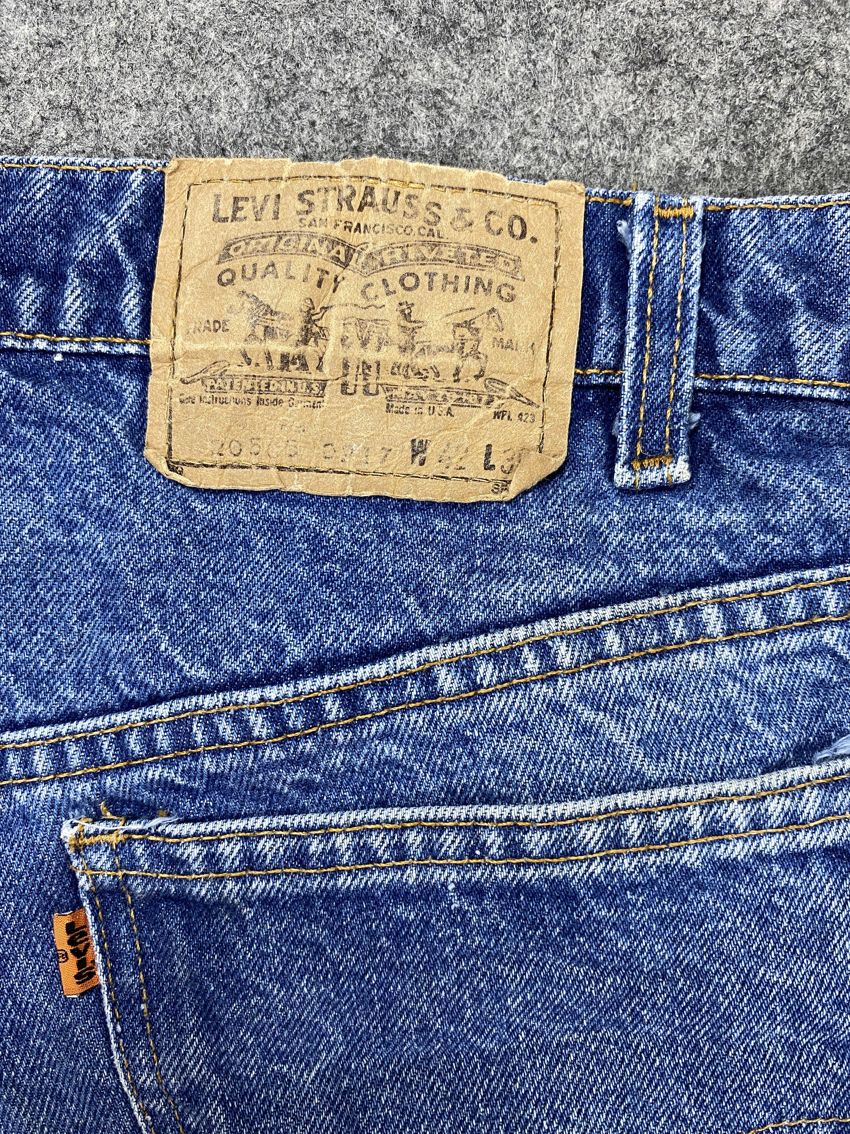 Vintage Blue Vintage Levi's Orange Tab Jeans 40x29 Denim -JN2281 Size US 40 / EU 56 - 9 Thumbnail